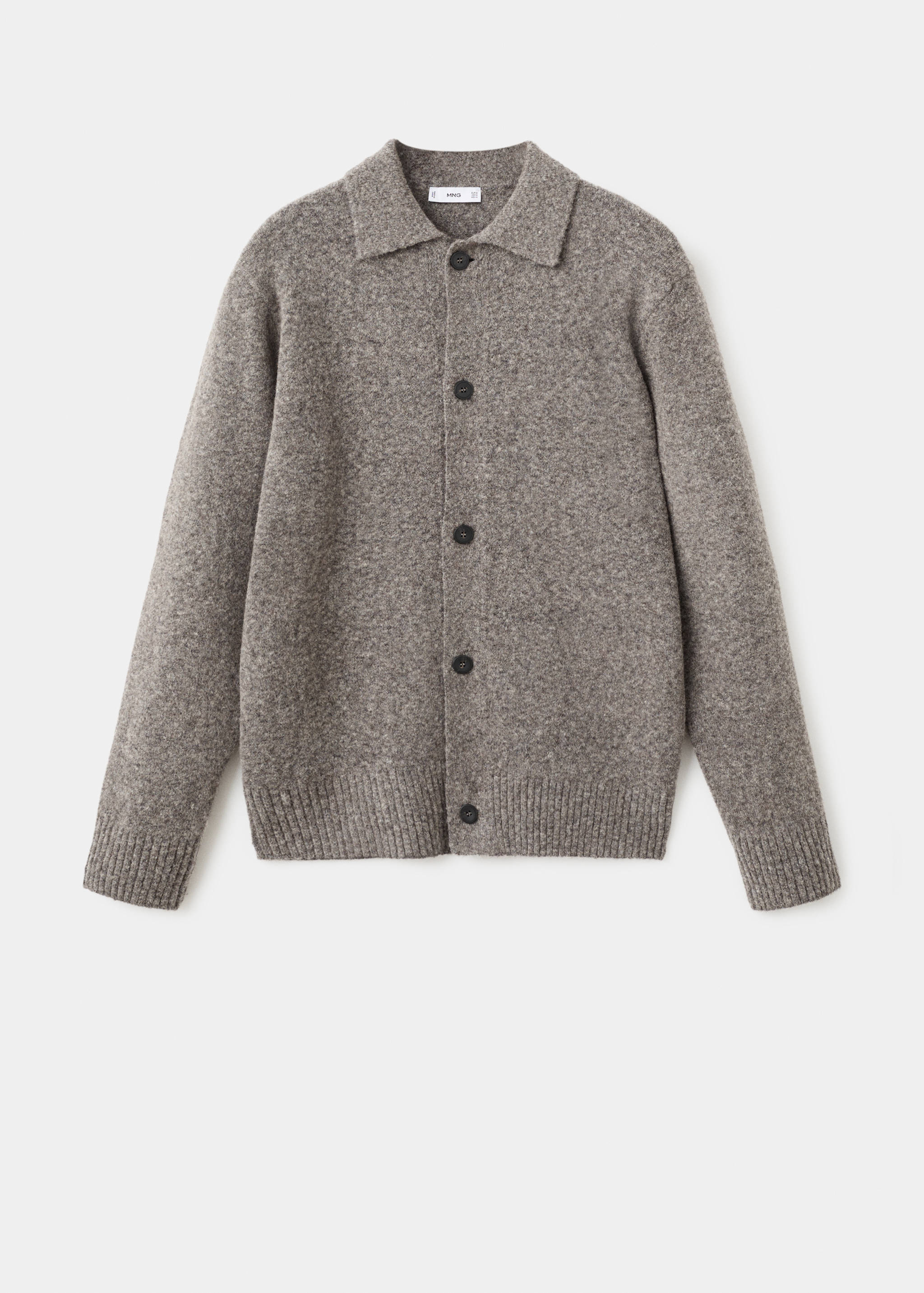 Stickad cardigan ullblandning - Artikel utan modell