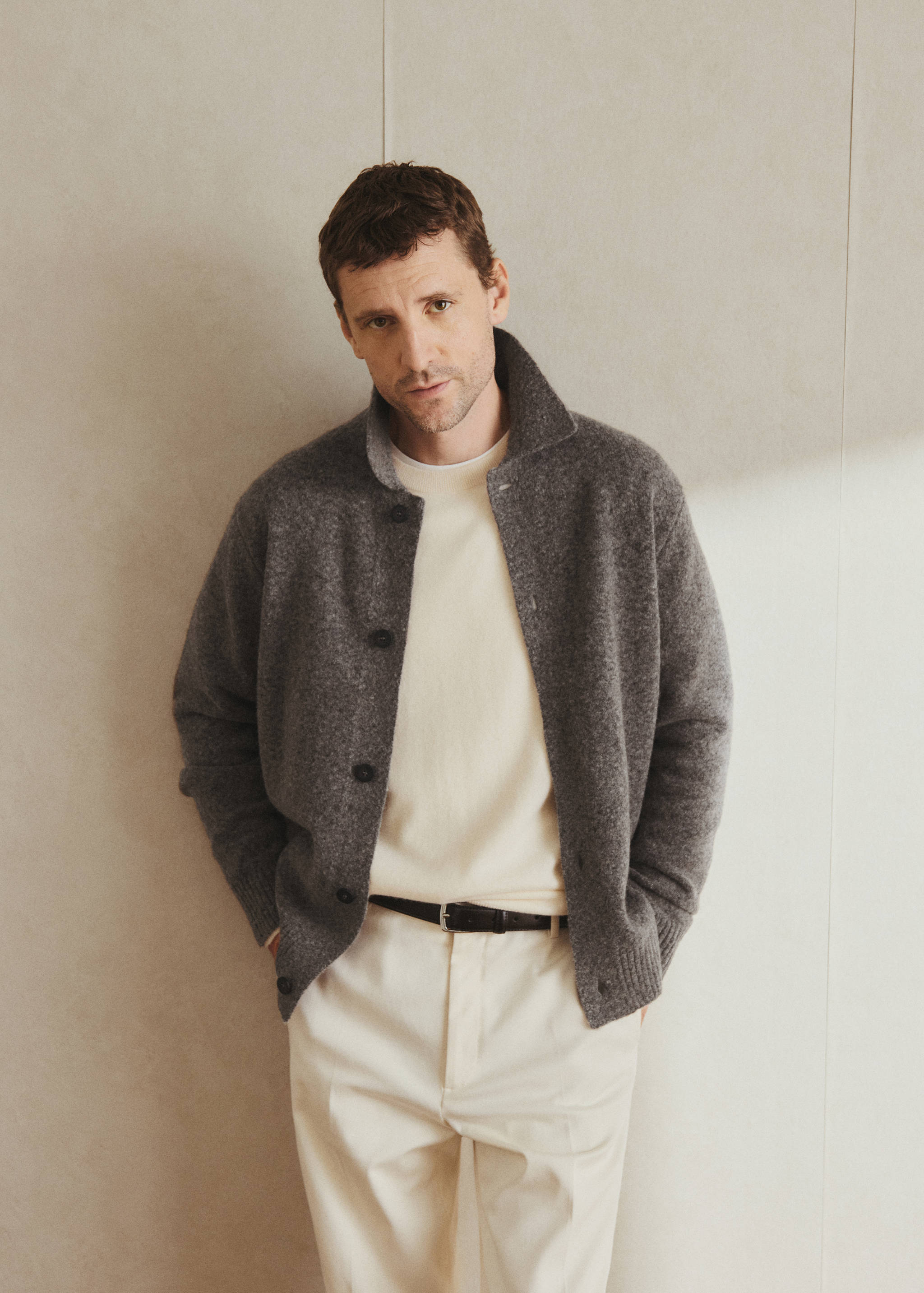 Stickad cardigan ullblandning - Detaljer om artikeln 5