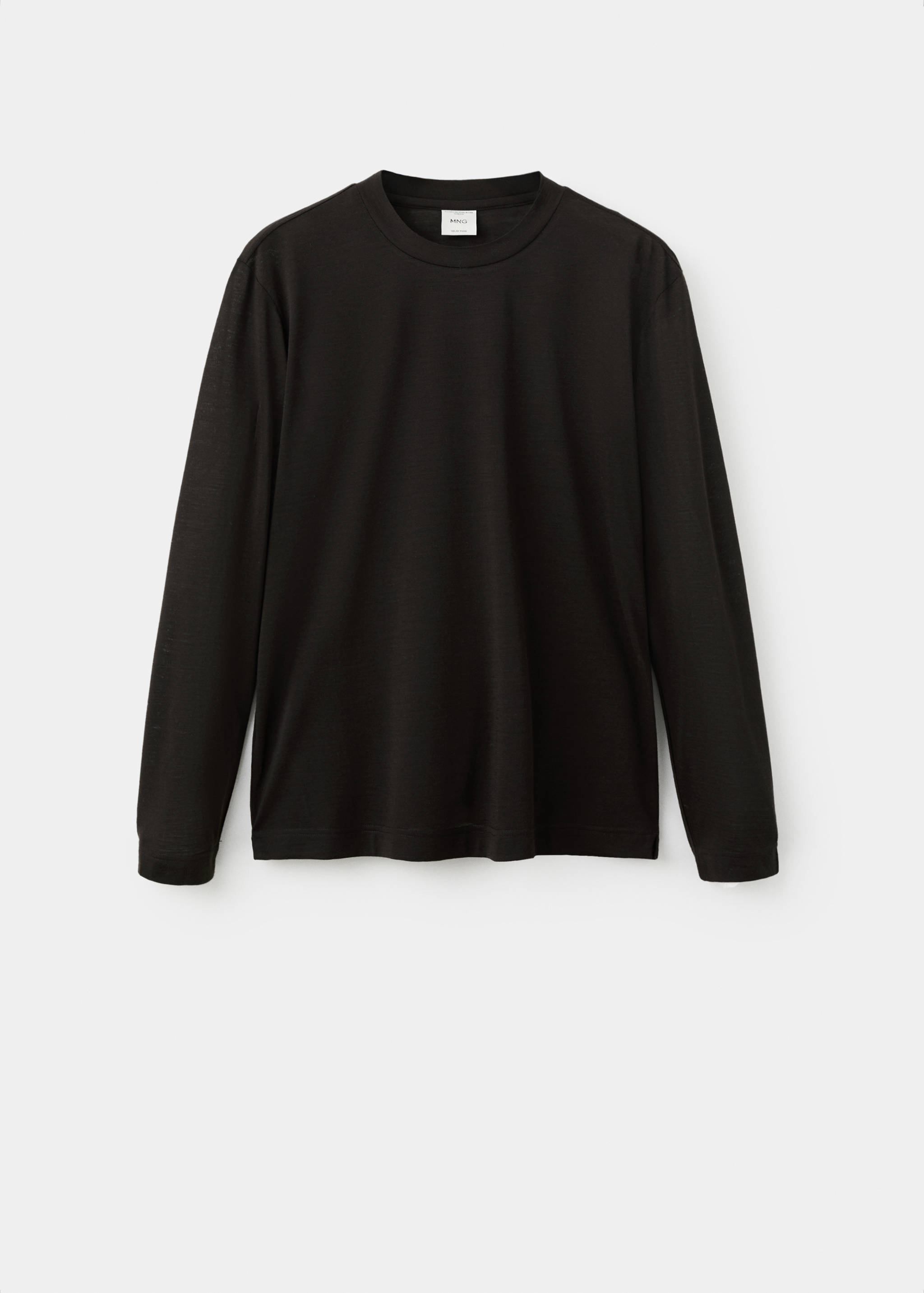 Slim-fit wool-blend t-shirt - Article without model