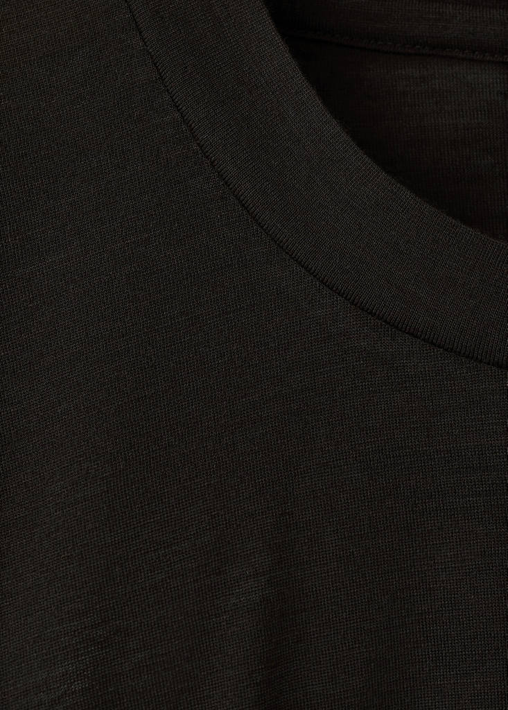 Slim-fit wool-blend t-shirt — Brown