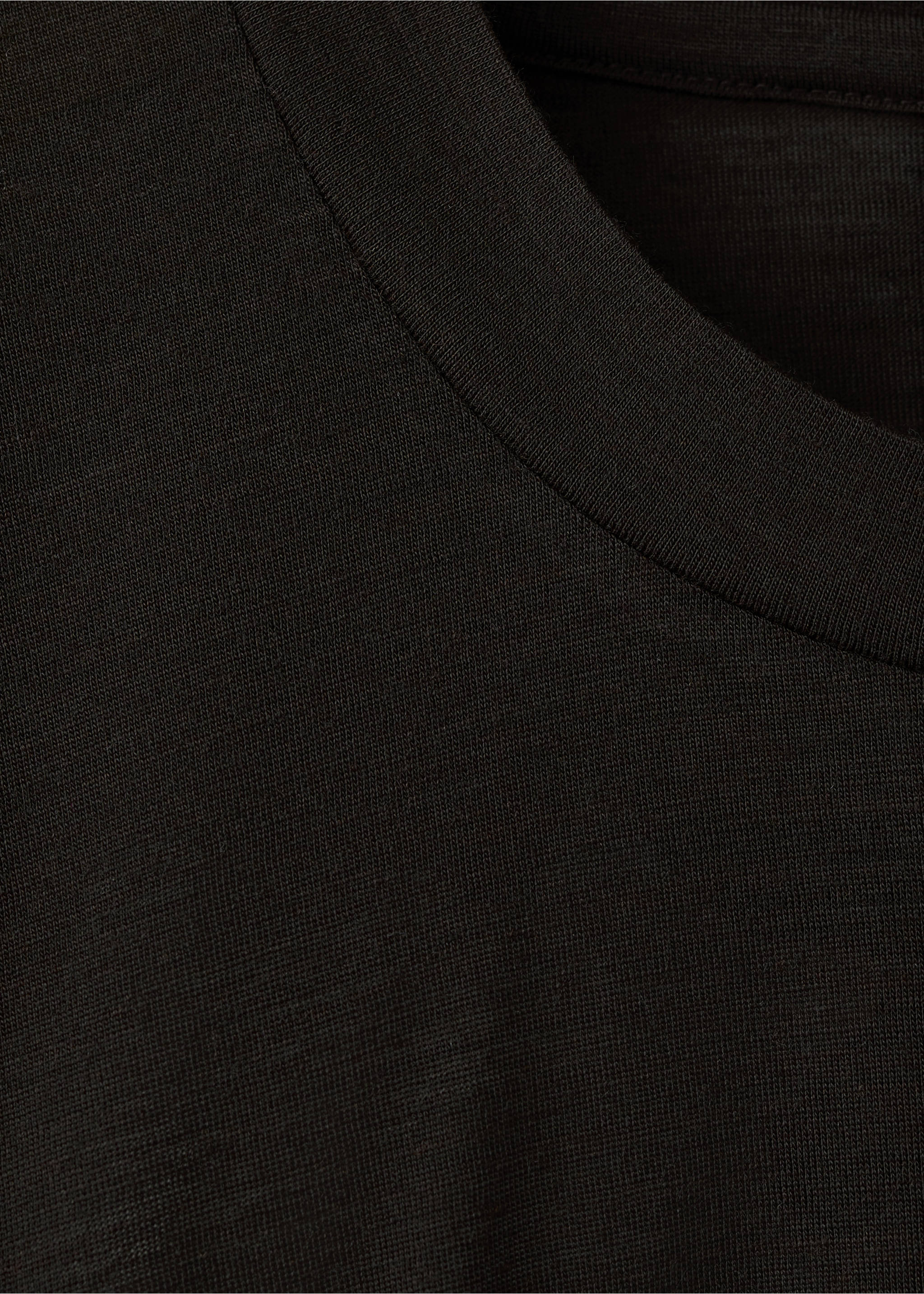 Camiseta mezcla lana slim fit - Detalle del artículo 8, Marrón. Ref: 17077897-00.
