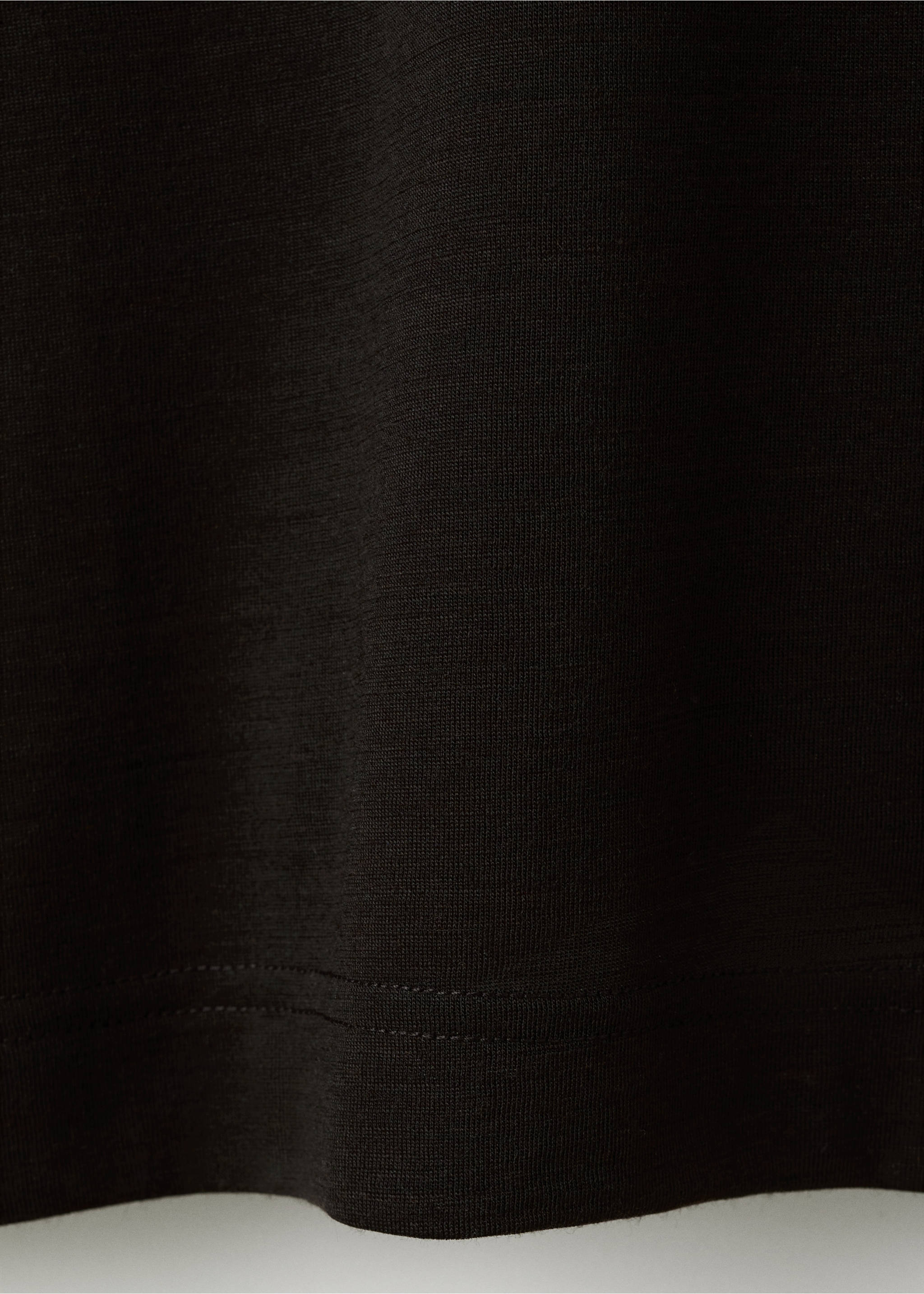 Camiseta mezcla lana slim fit - Detalle del artículo 0, Marrón. Ref: 17077897-00.