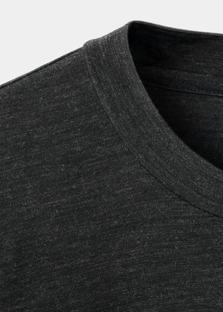 Slim-fit wool-blend t-shirt — Dark Heather Grey