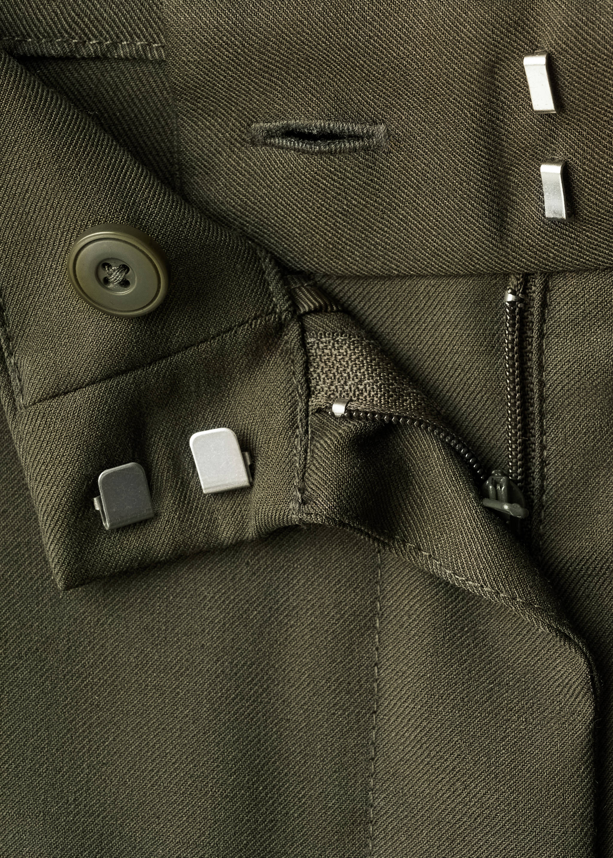 Pleated trousers with button detail - Details of the article 8