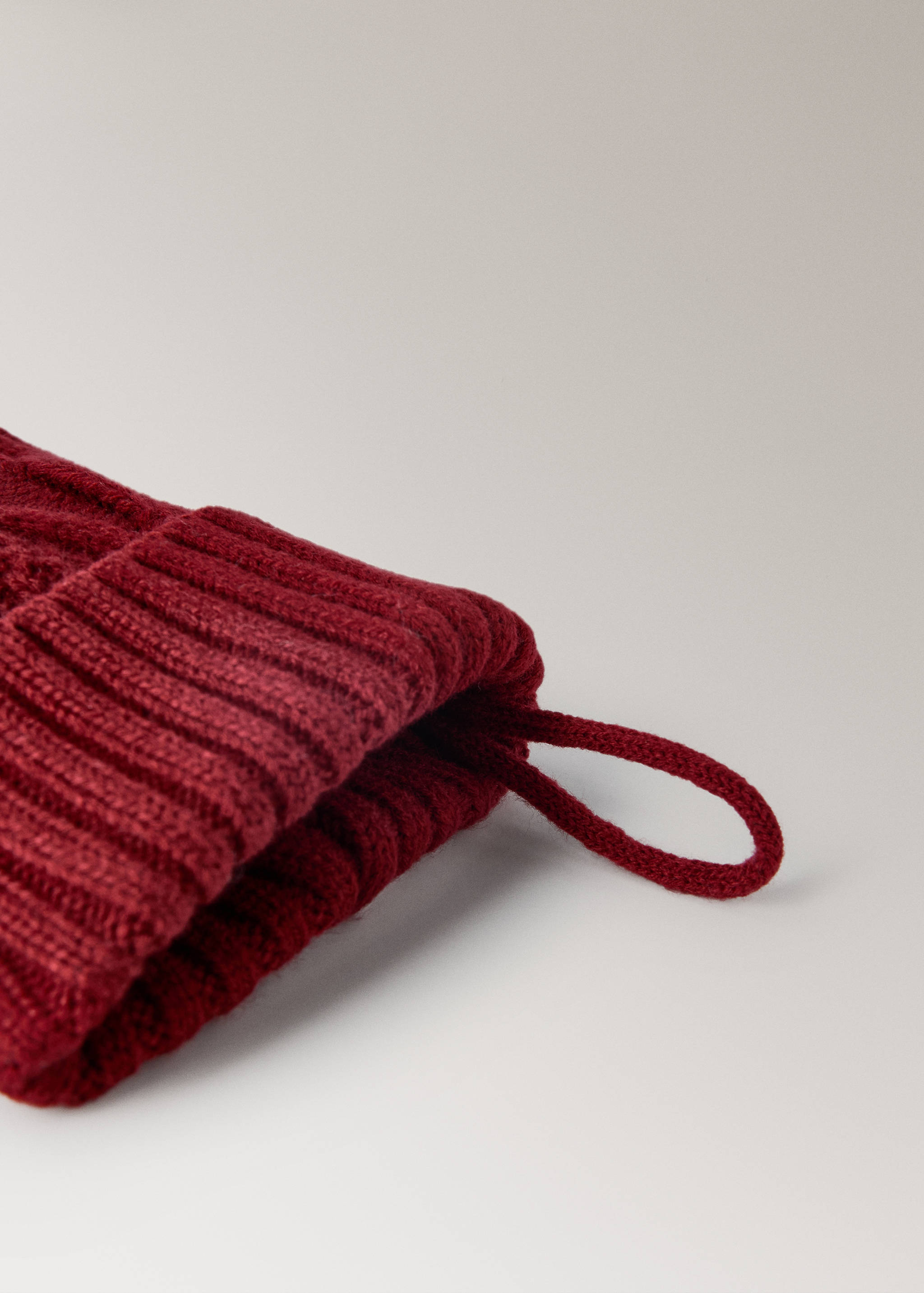 Vánoční pletené ponožky s copánkovým vzorem - Detail zboží 2