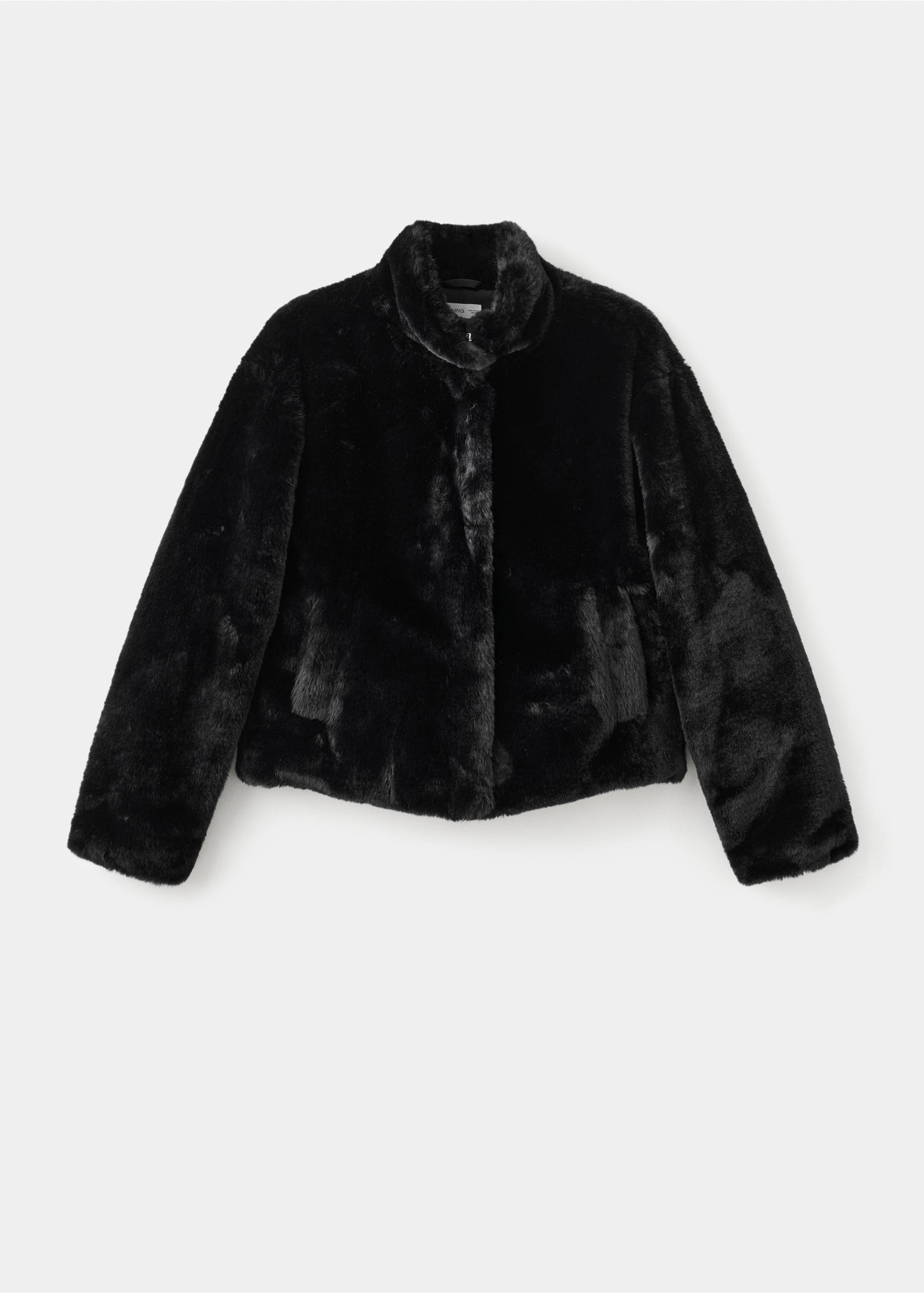 Faux-fur jacket - Article without model, Black. Ref: 17077903-00.