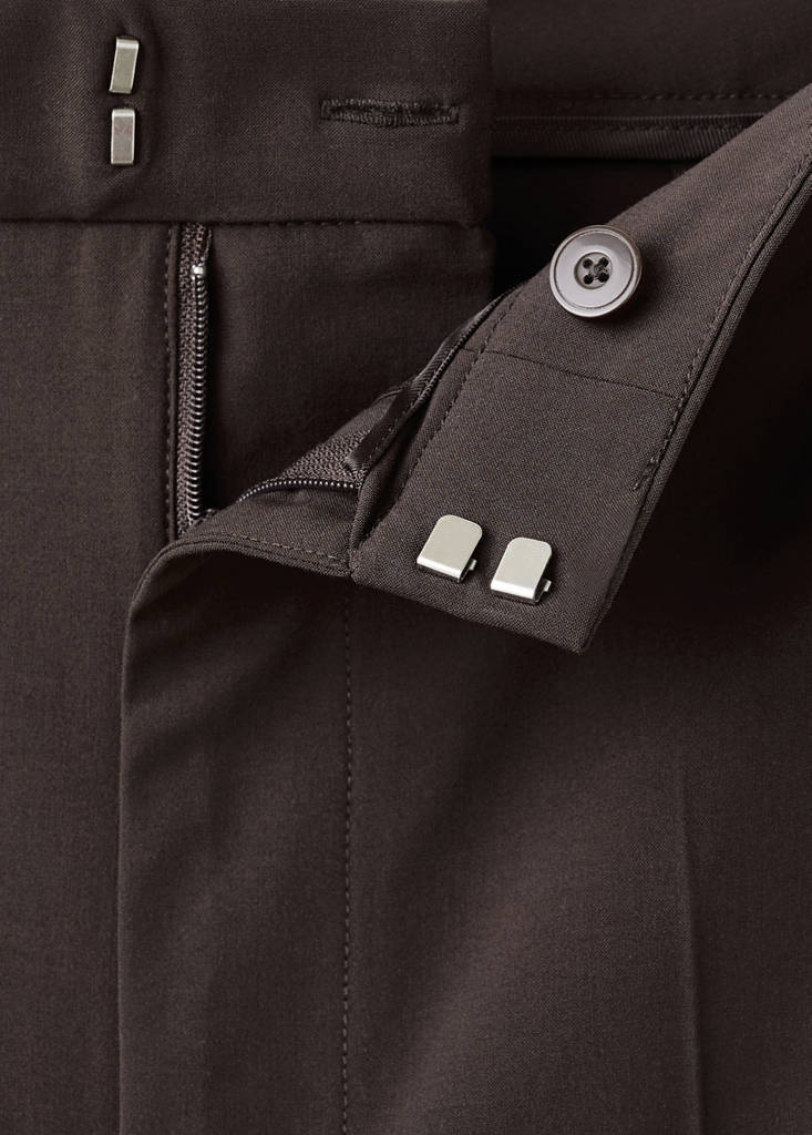Side striped trousers — Chocolate