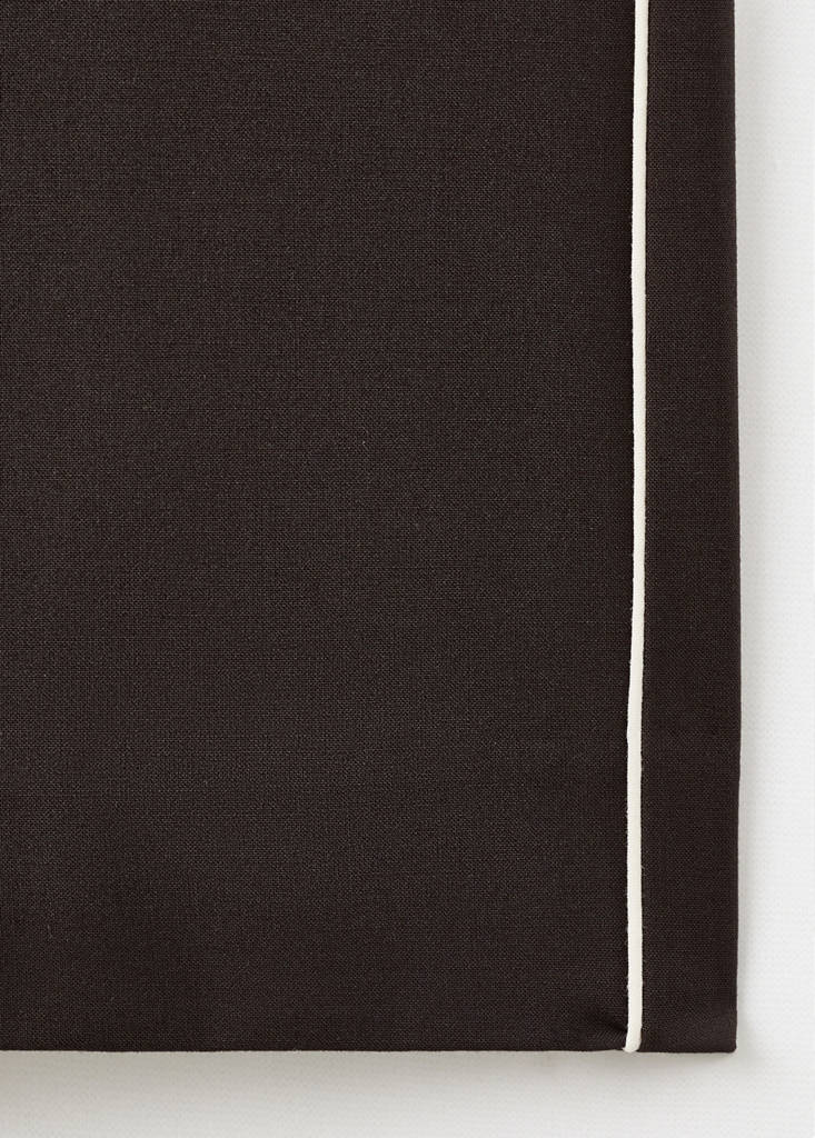 Side striped trousers — Chocolate