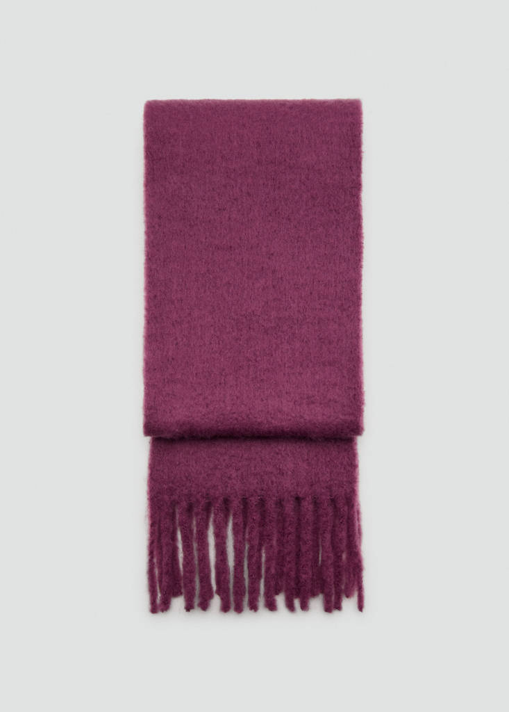 MANGO KIDS - Écharpe à franges fraise - Taille unique - Fille