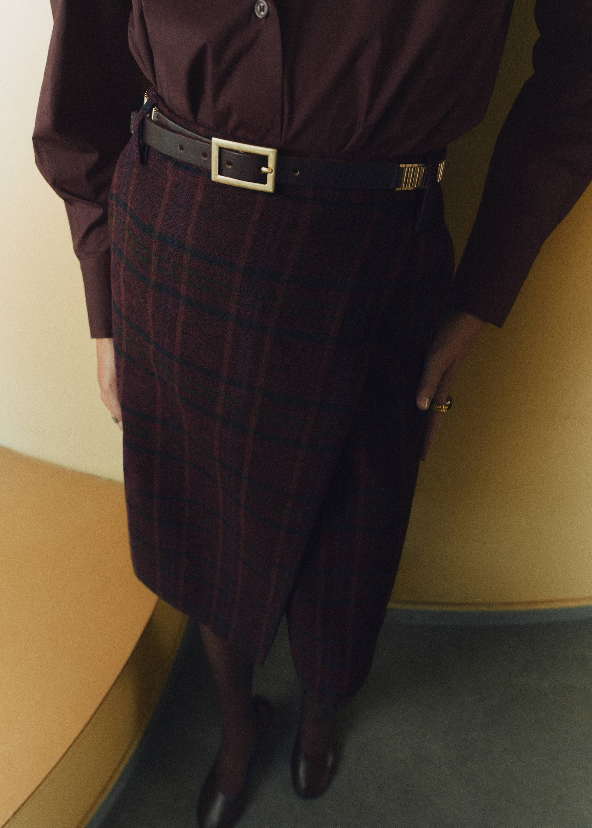 Karierter Wickel-Rock - Detail des Artikels 6