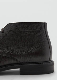 Lace-up leather ankle boots — Chocolate 3