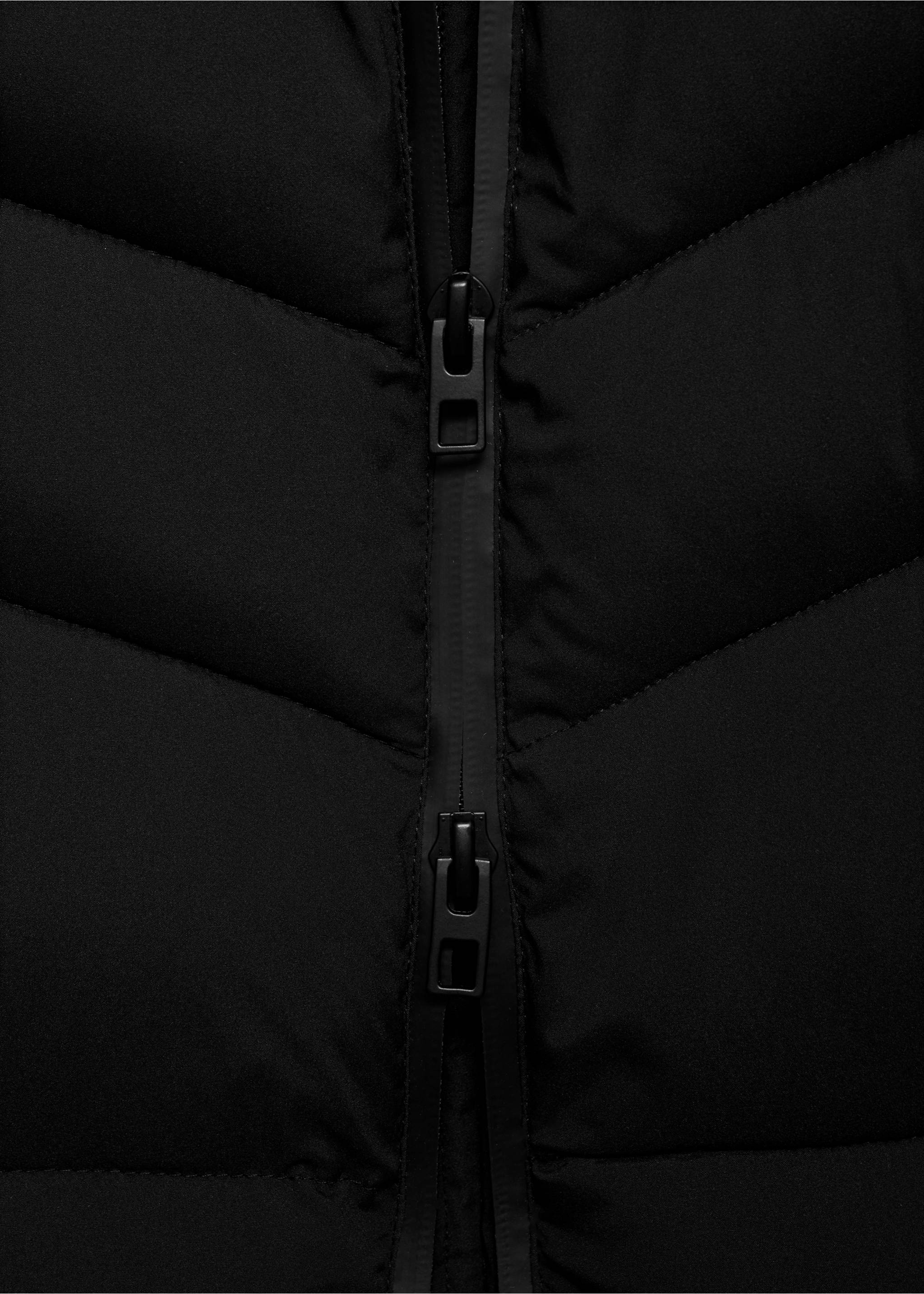 Anorak midi matelassé capuche - Détail de l'article 8, Noir. Ref: 17078264-00.