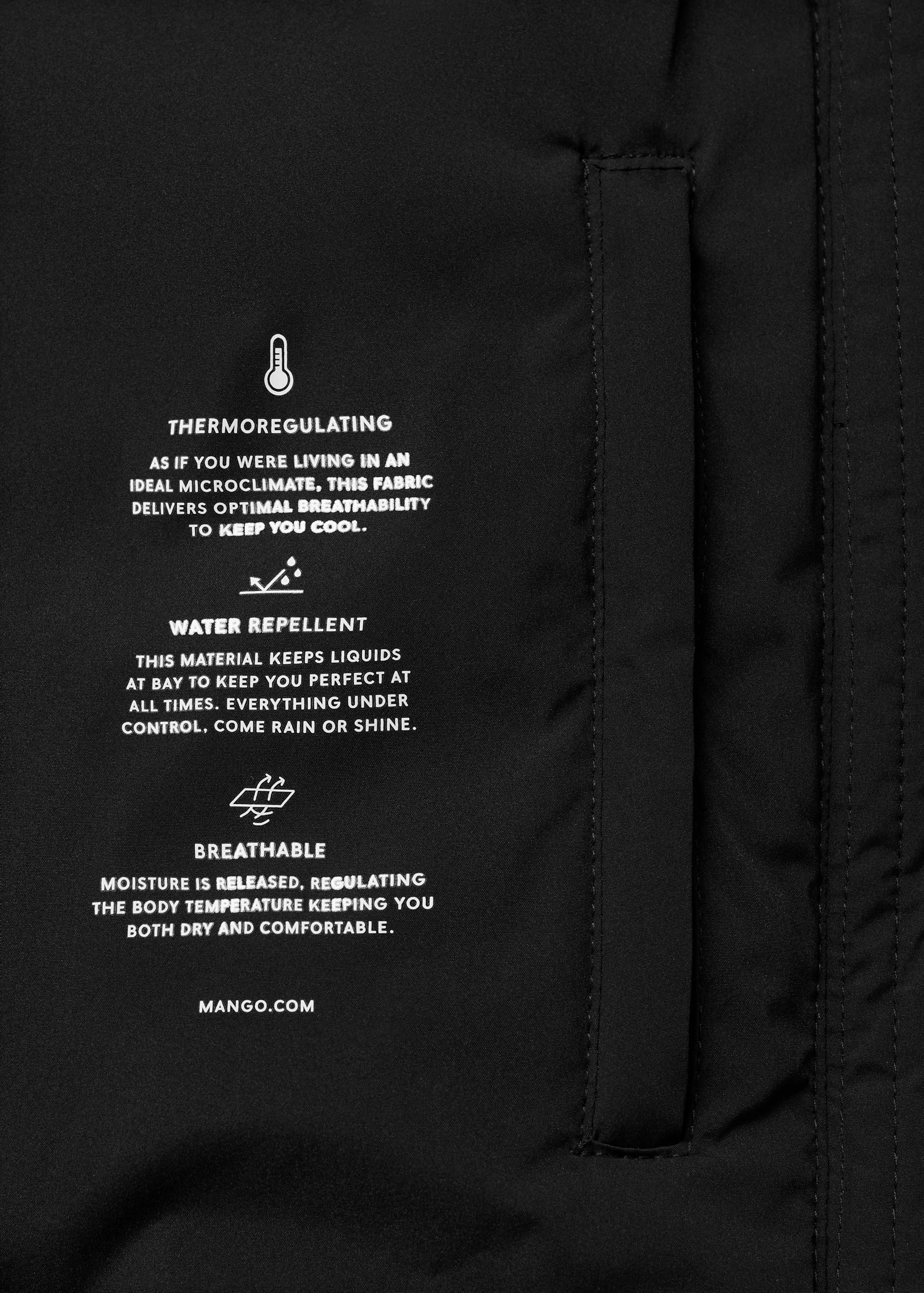 Anorak midi matelassé capuche - Détail de l'article 0