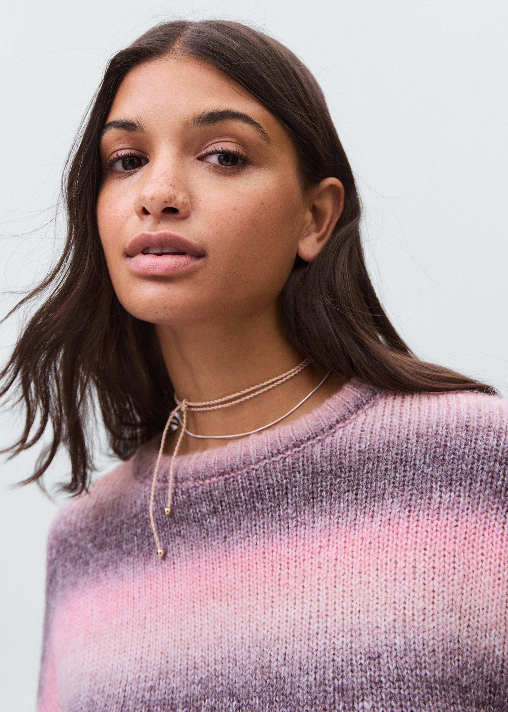 Multi-coloured knit sweater - Details of the article 1