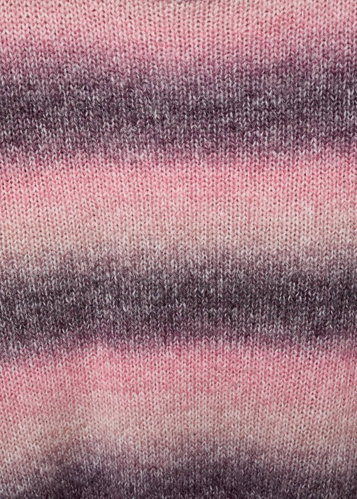 Multi-coloured knit sweater — Light Pink
