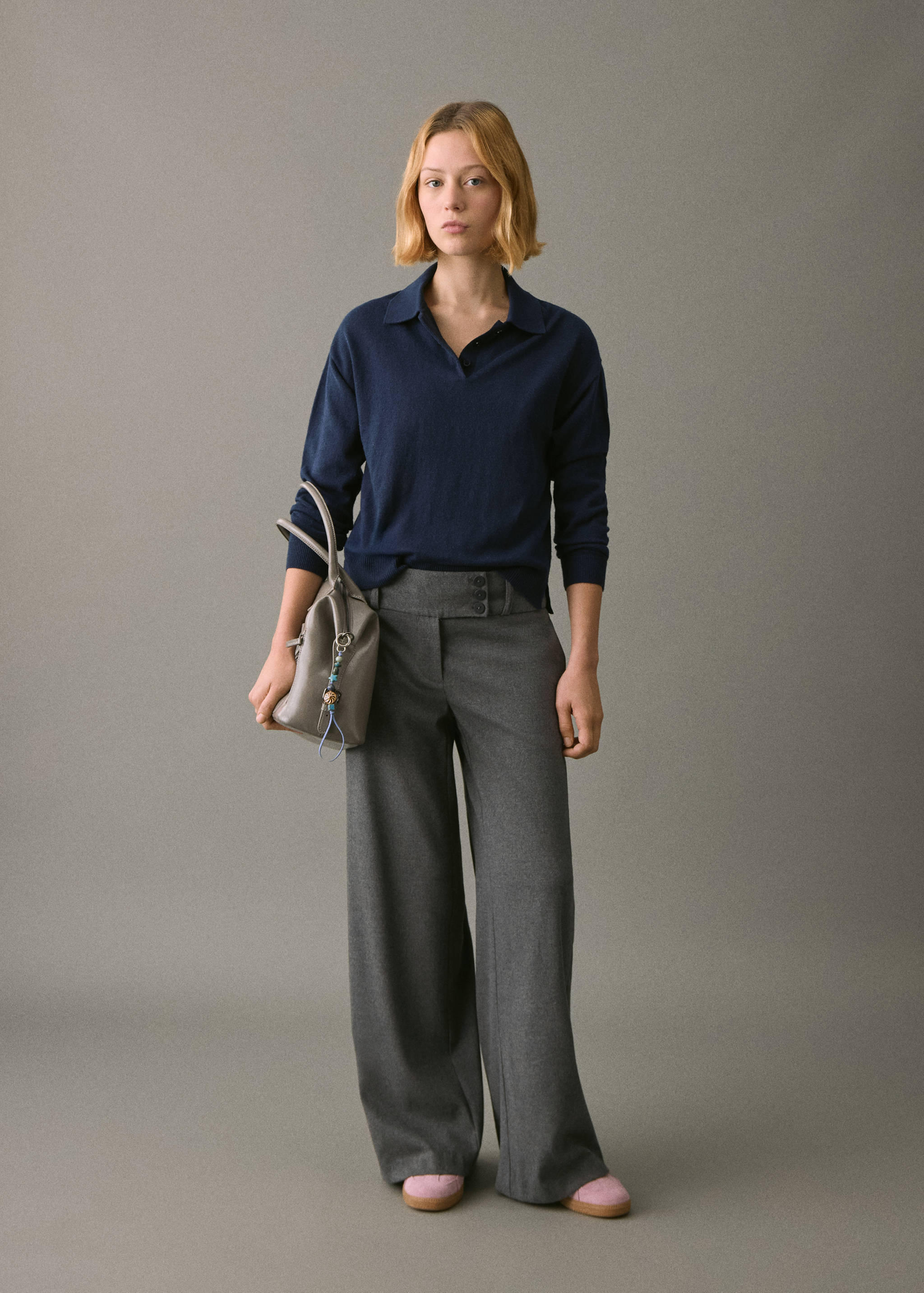 Straight-fit suit trousers - General plane