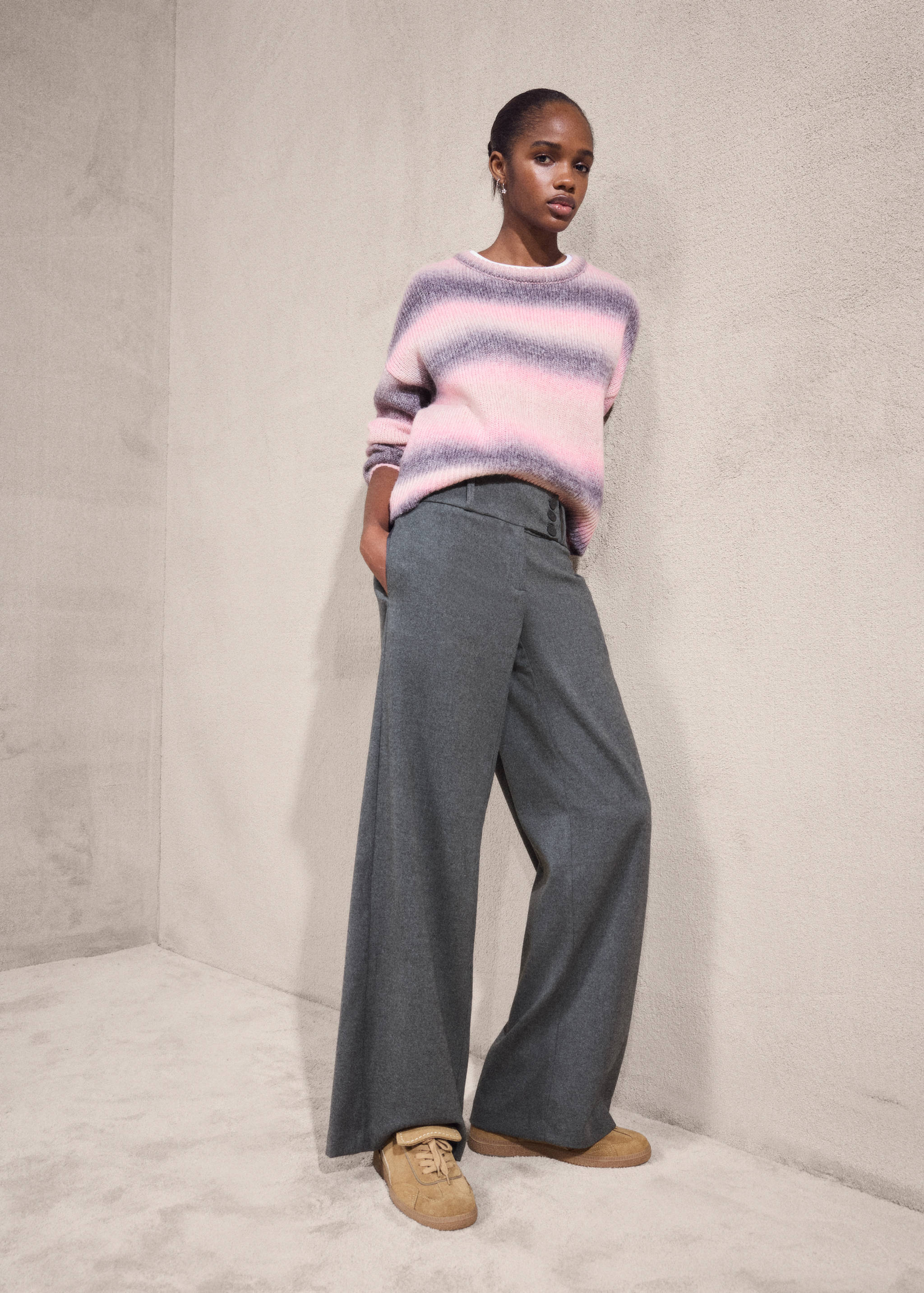 Straight-fit suit trousers - Details of the article 6