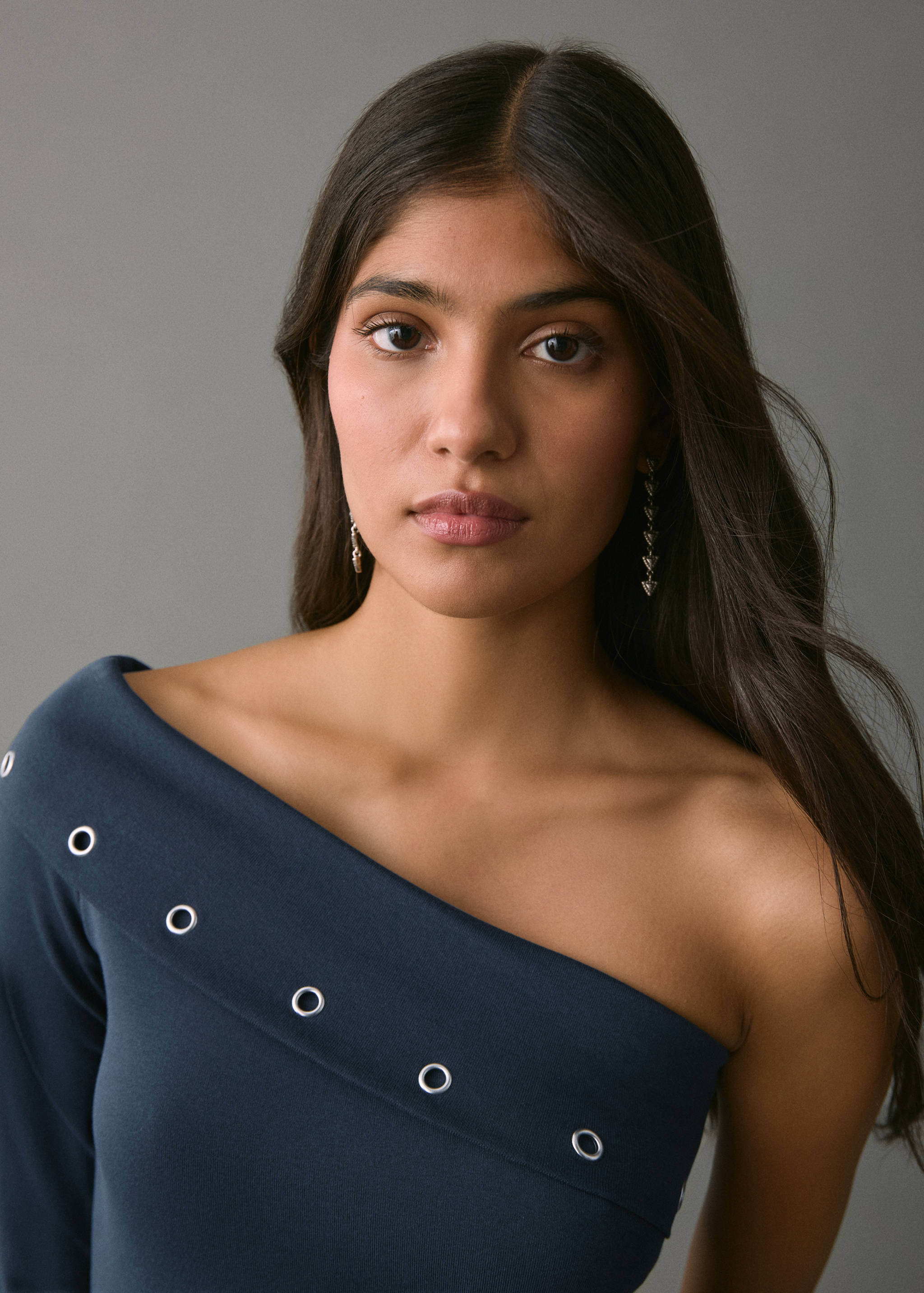 Asymmetrical studded dress - Details of the article 1