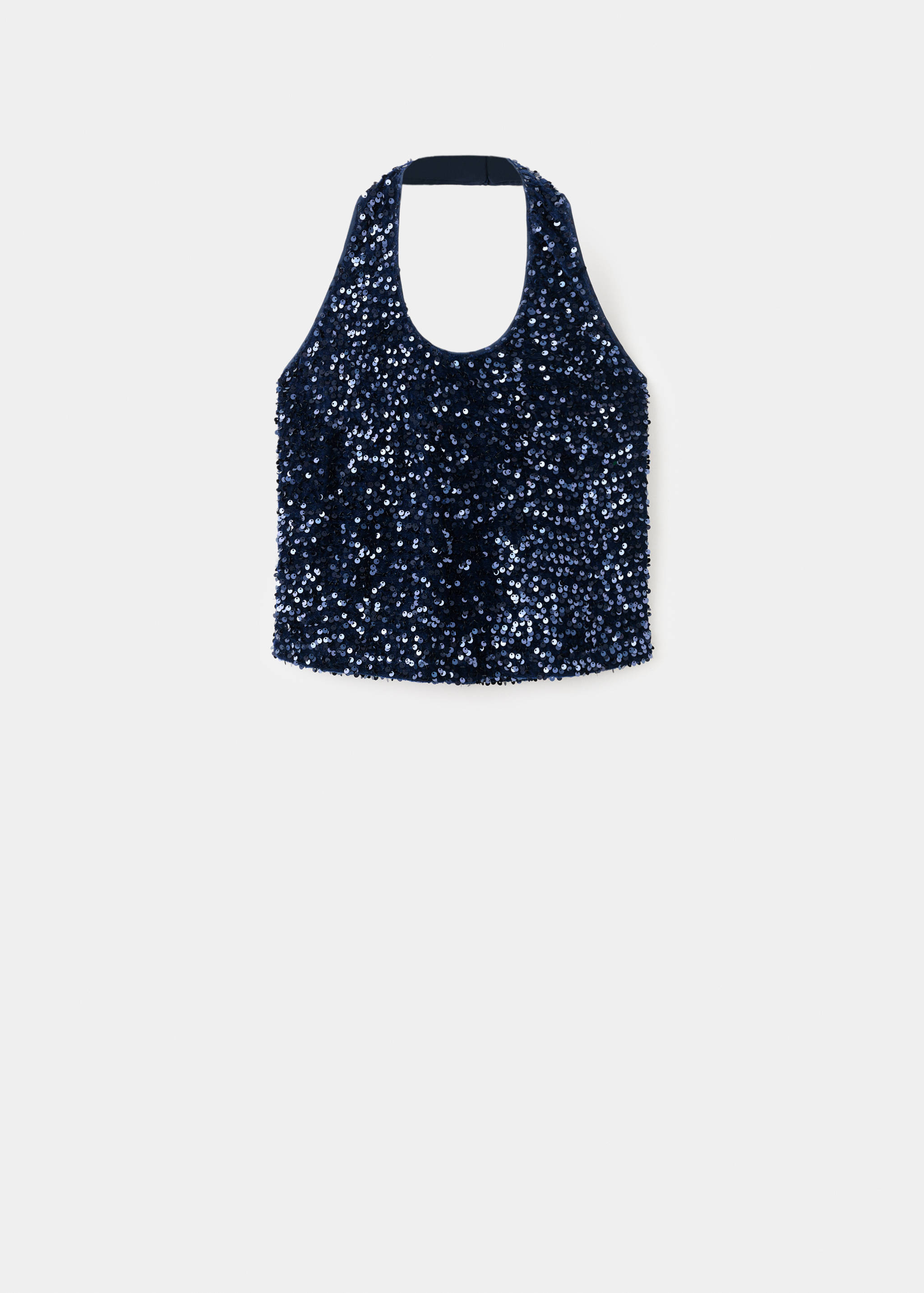 Top halter de lantejoulas - Artigo sem modelo