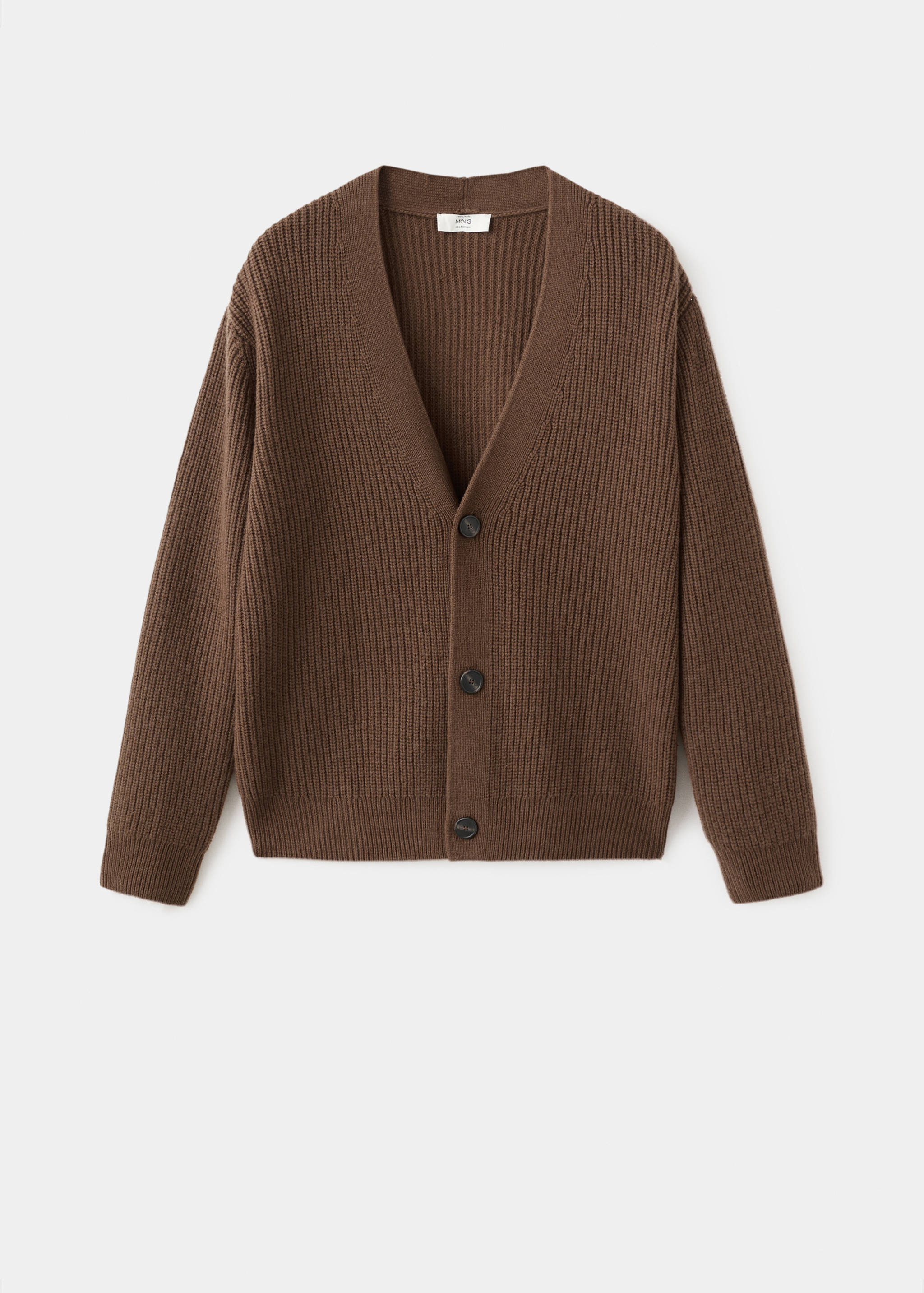 100% wool cardigan with buttons - Article without model