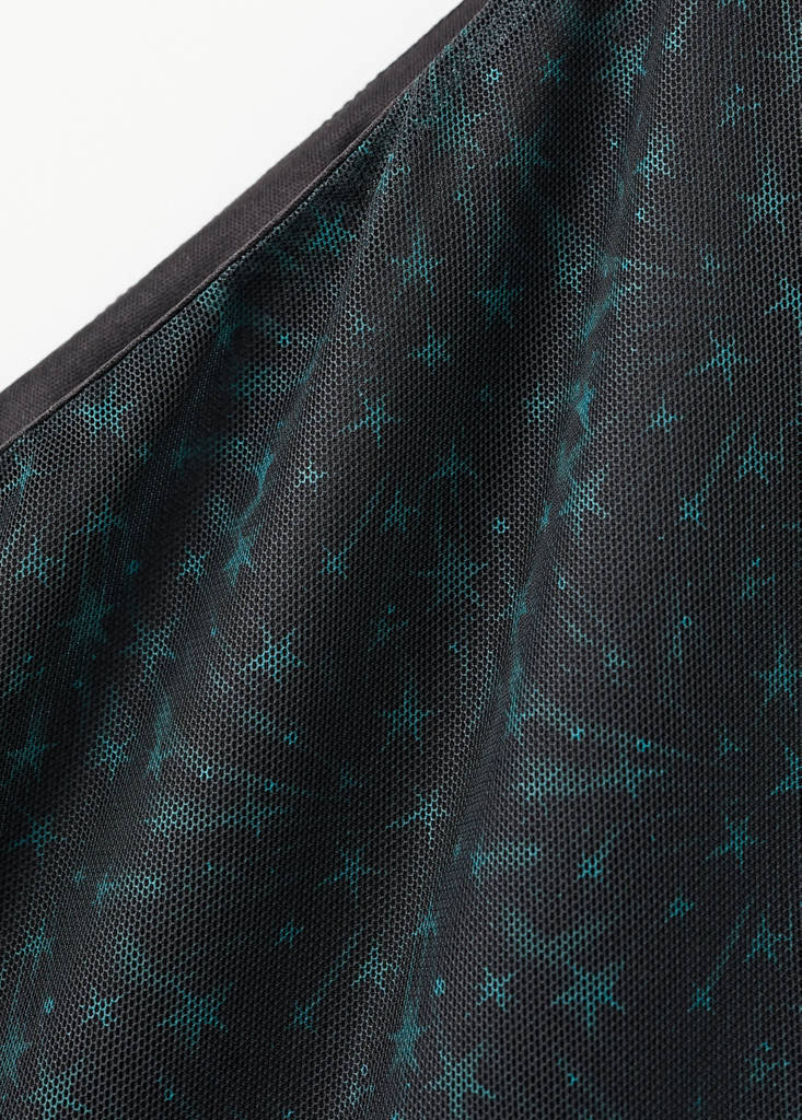 Stars print tulle T-shirt — Green