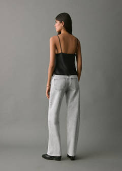 Straight-fit jeans with studs — Denim Grey 7