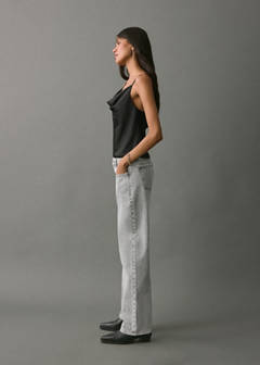 Straight-fit jeans with studs — Denim Grey 4