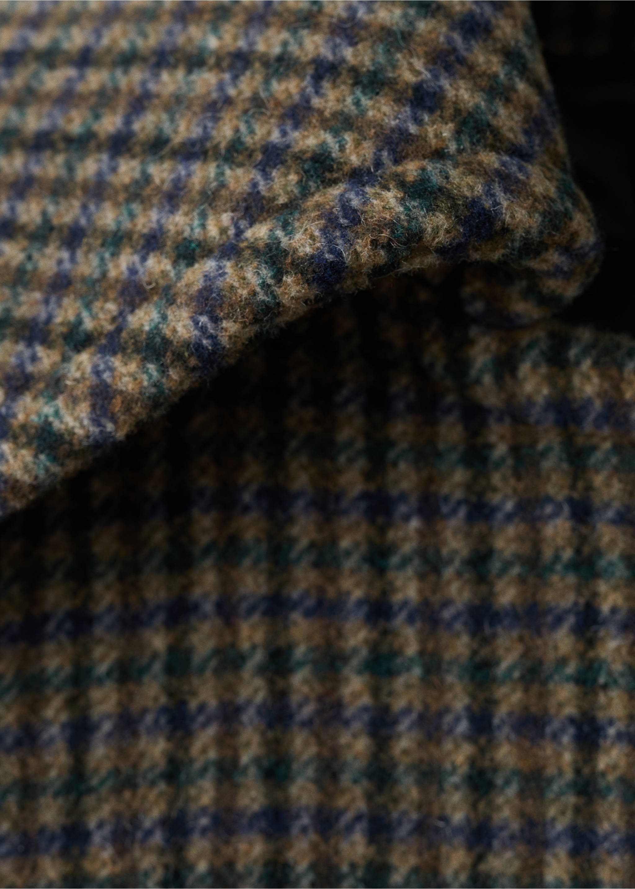 Houndstooth wool jacket - Details of the article 0, Brown. Ref: 17078283-00.