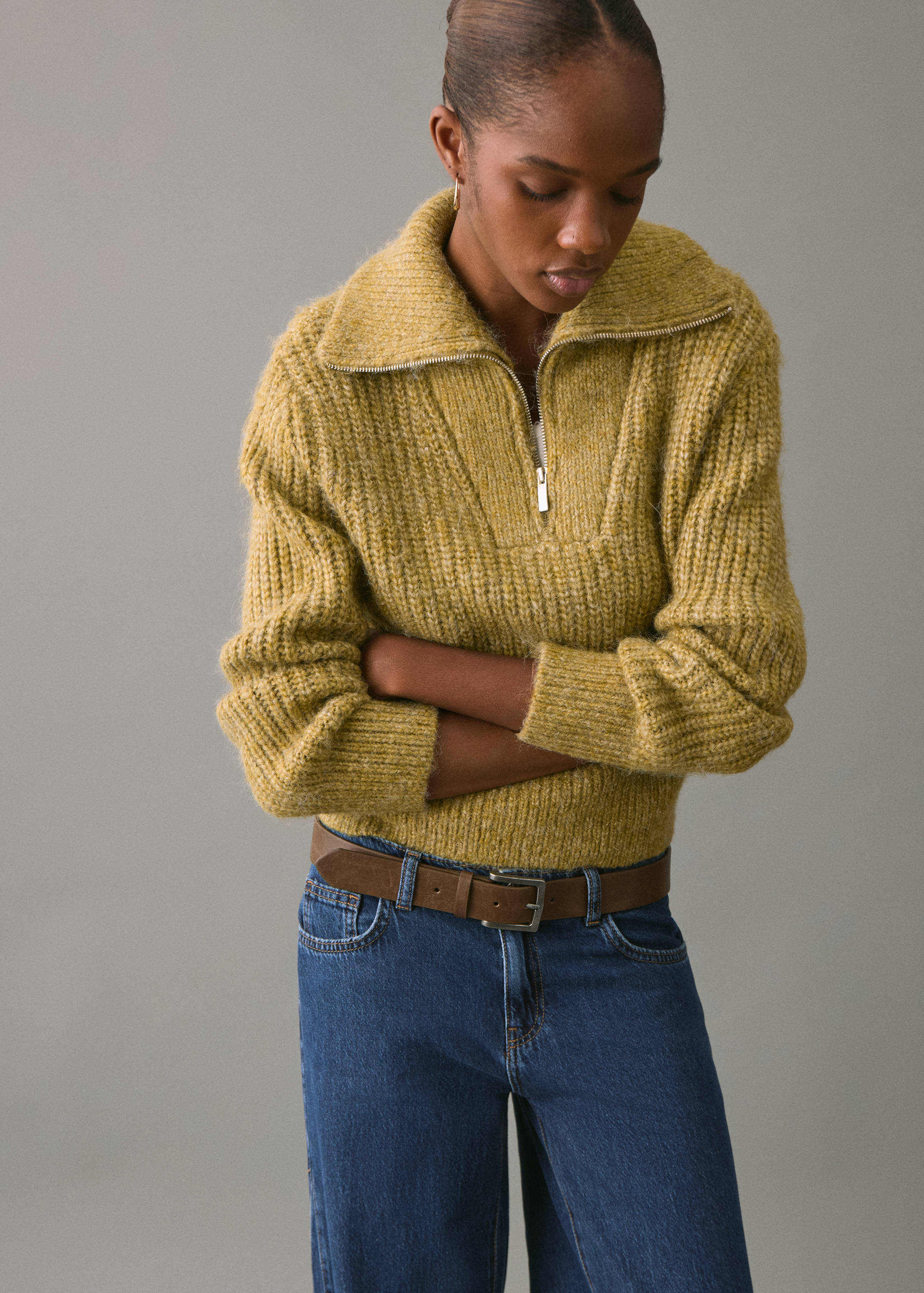 Straight-fit jeans met stiksels - Detail van het artikel 1