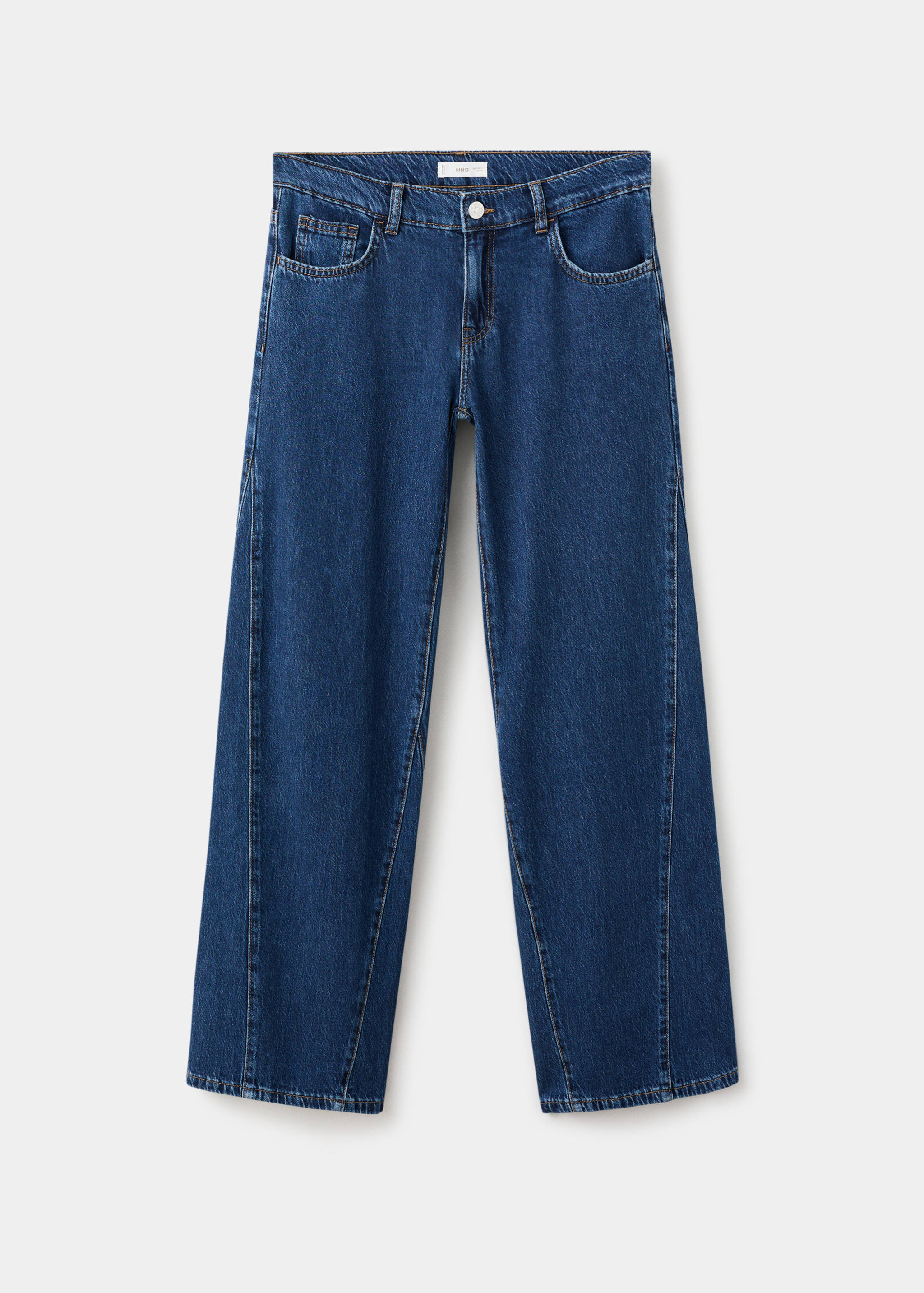 Straight-leg jeans with stitching detail - Article without model