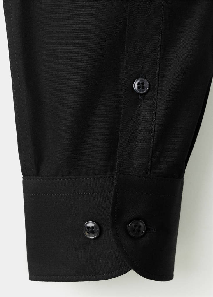 Regular-fit 100% cotton shirt — Black