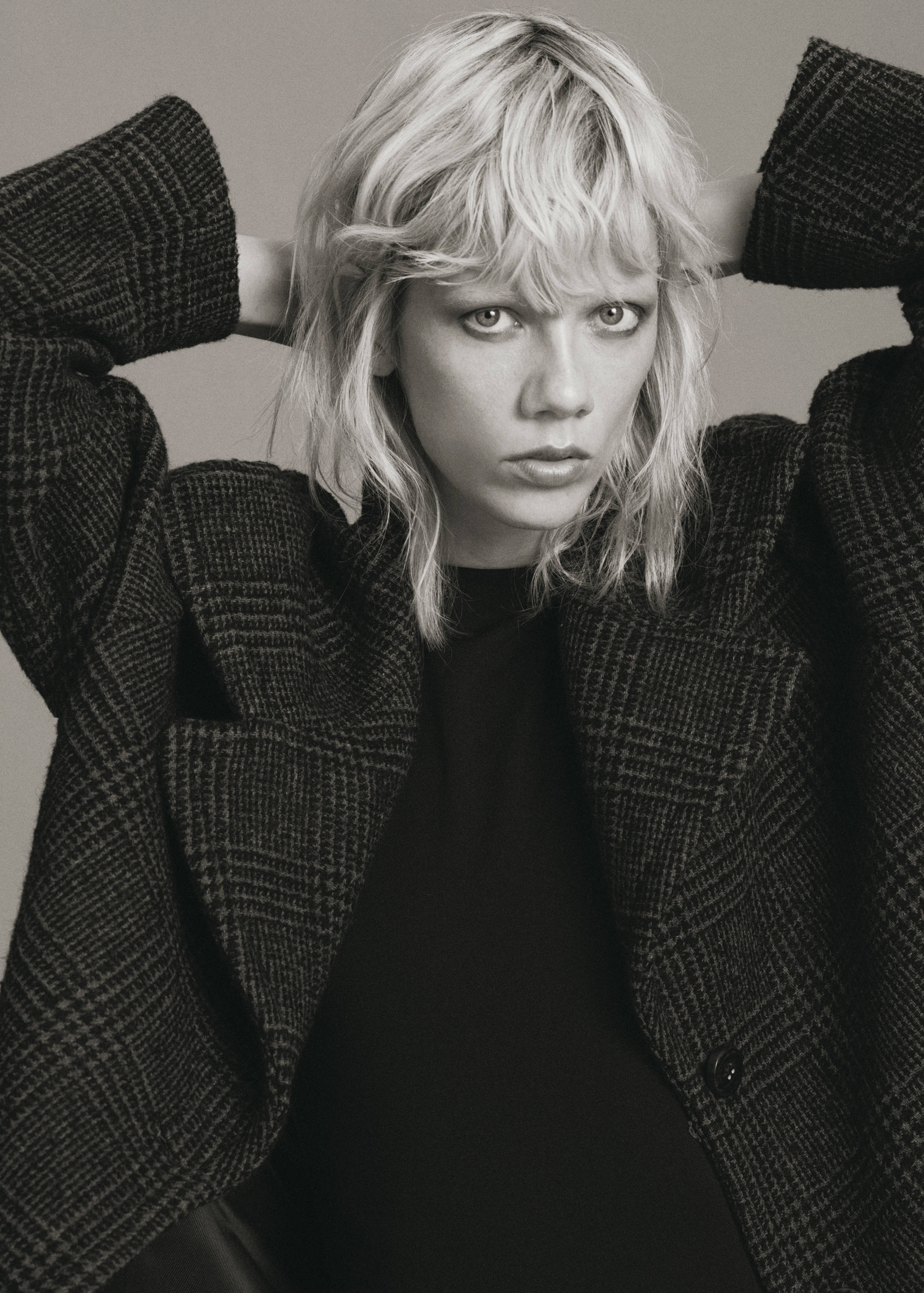 Manteau à carreaux en laine - Détail de l'article 1