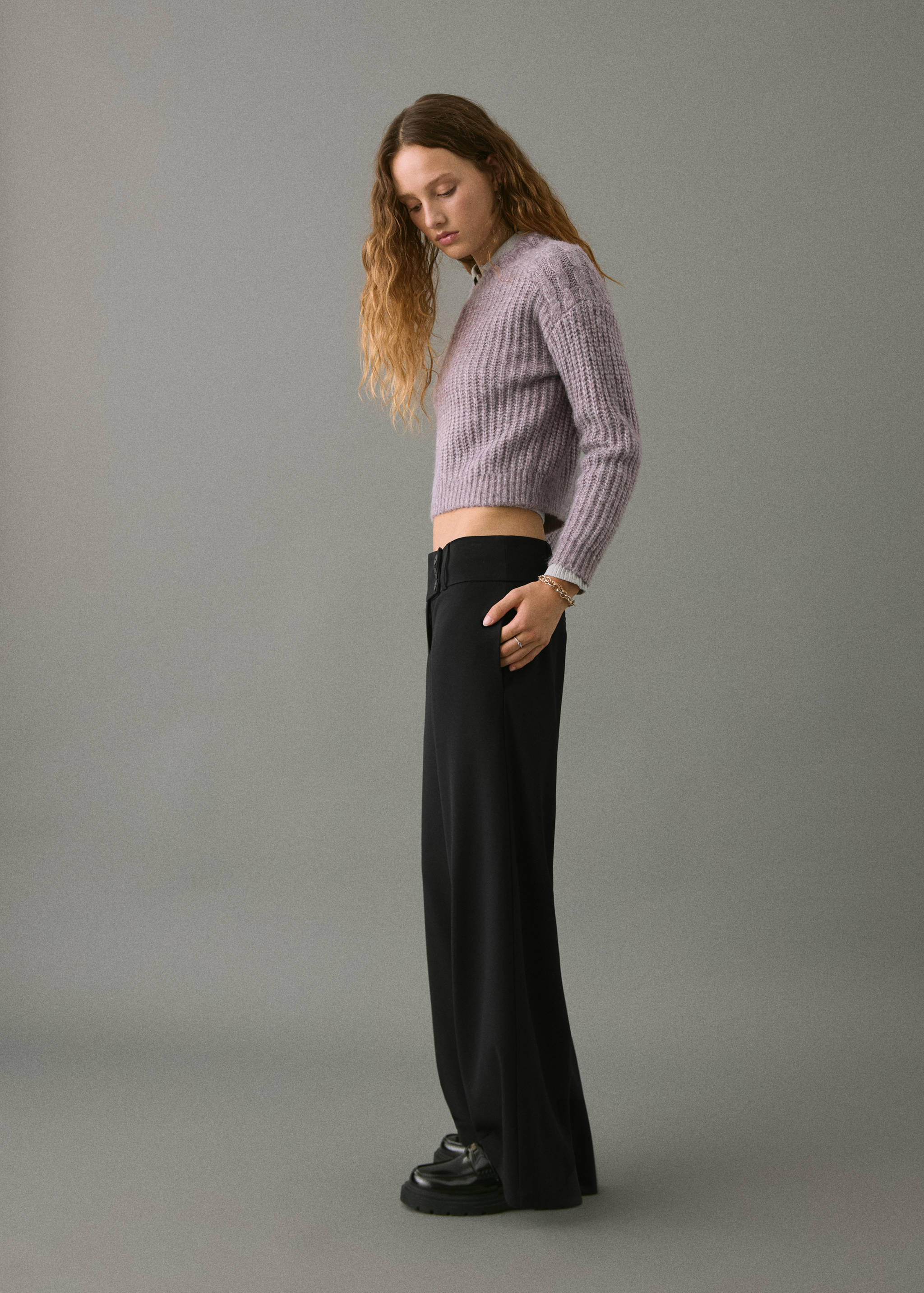 Straight trousers - Medium plane