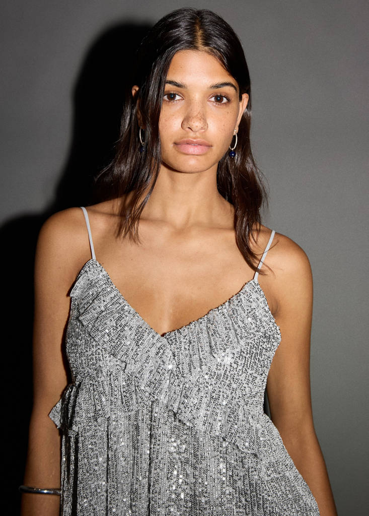 Sequined top — Silver