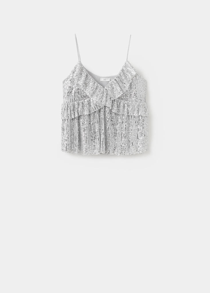 Sequined top — Silver