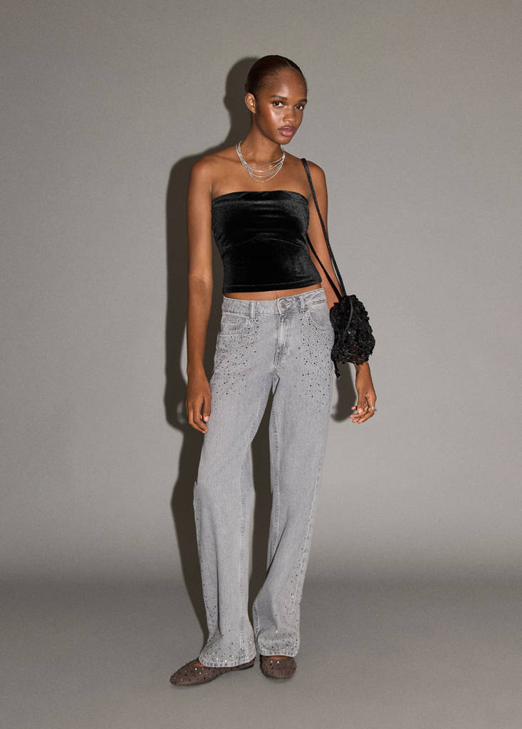 Velvet top — Black