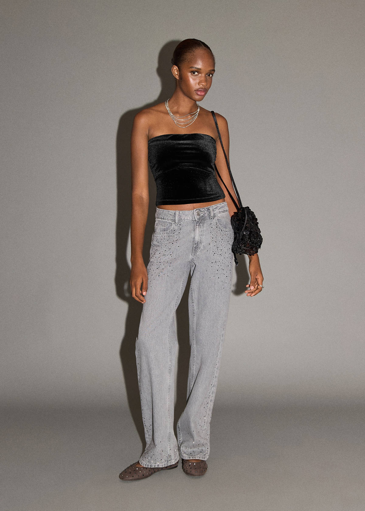 Velvet top — Black
