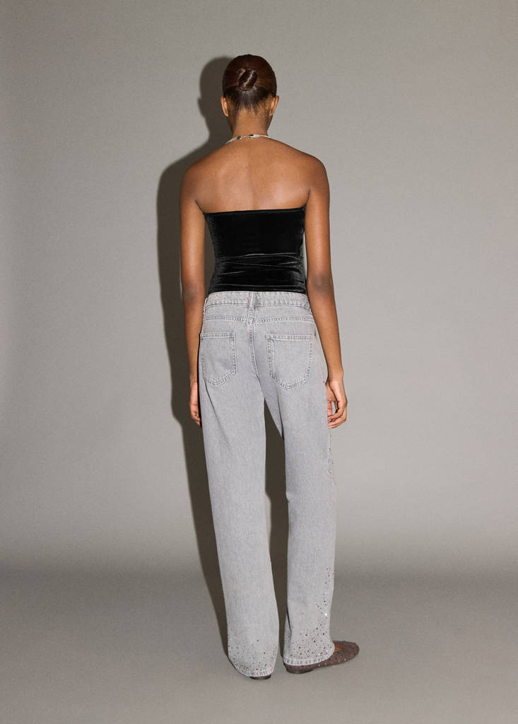 Velvet top — Black