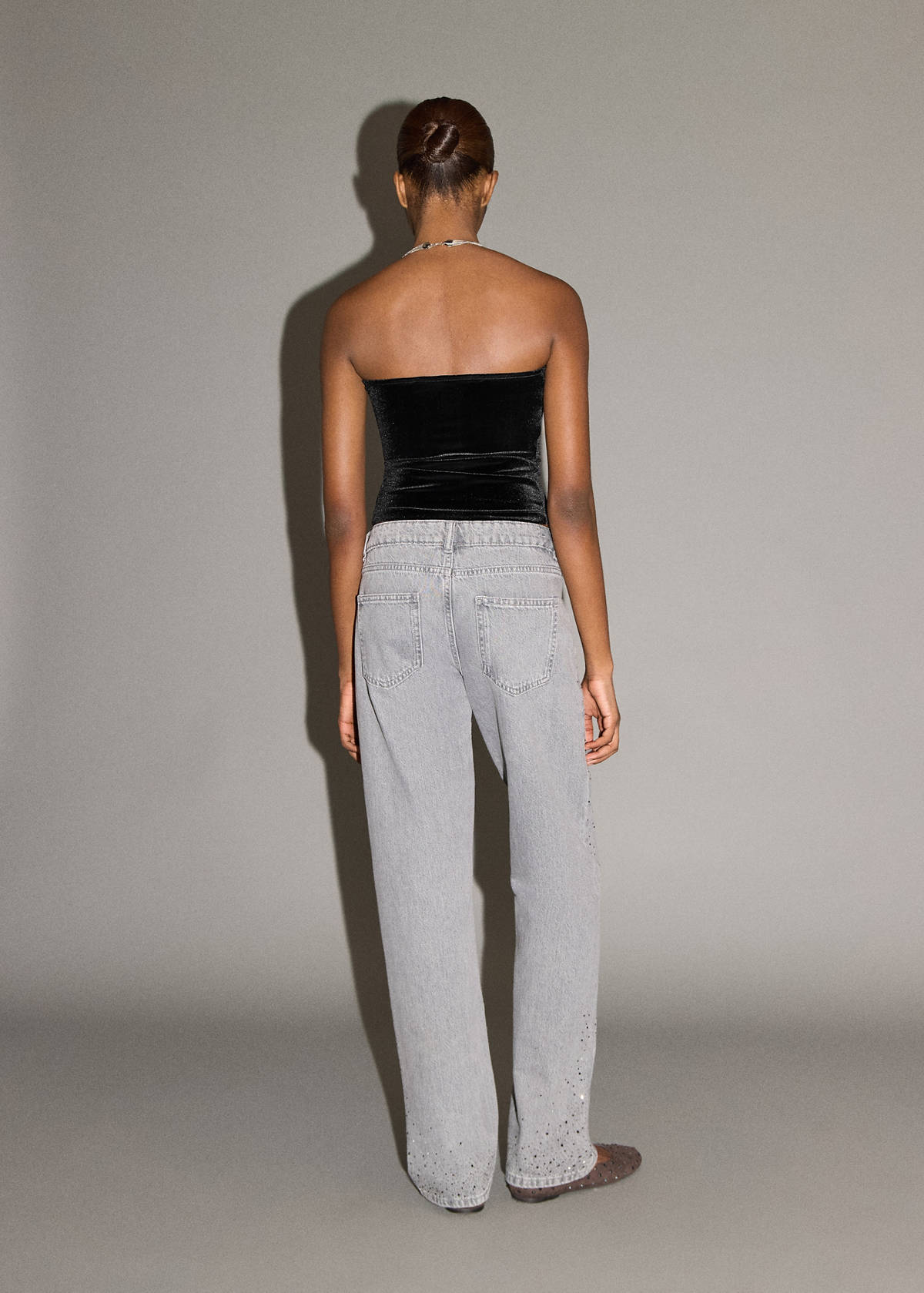 Velvet top — Black