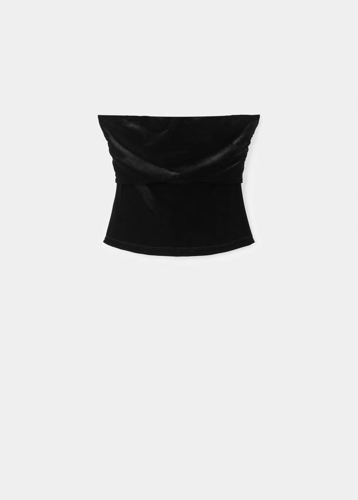 Velvet top — Black