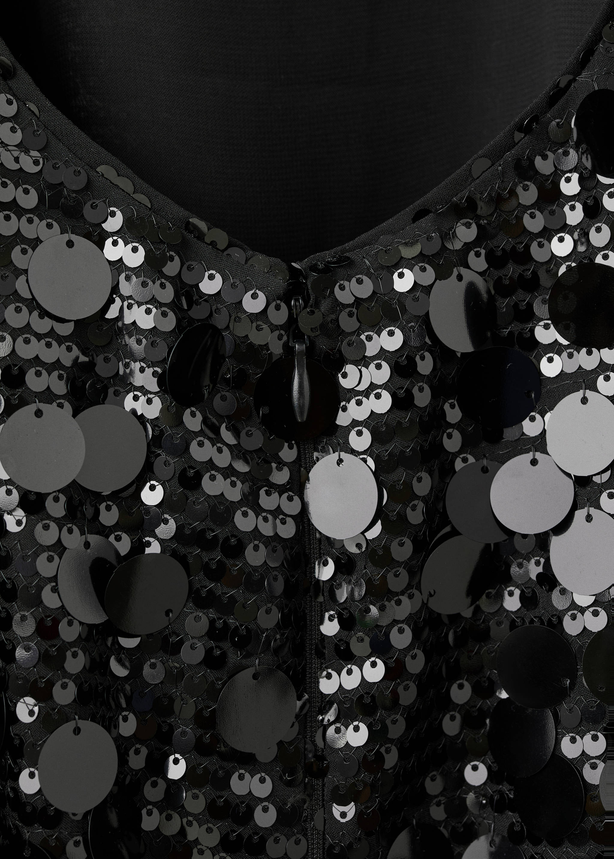 Vestido corto lentejuelas - Detalle del artículo 0