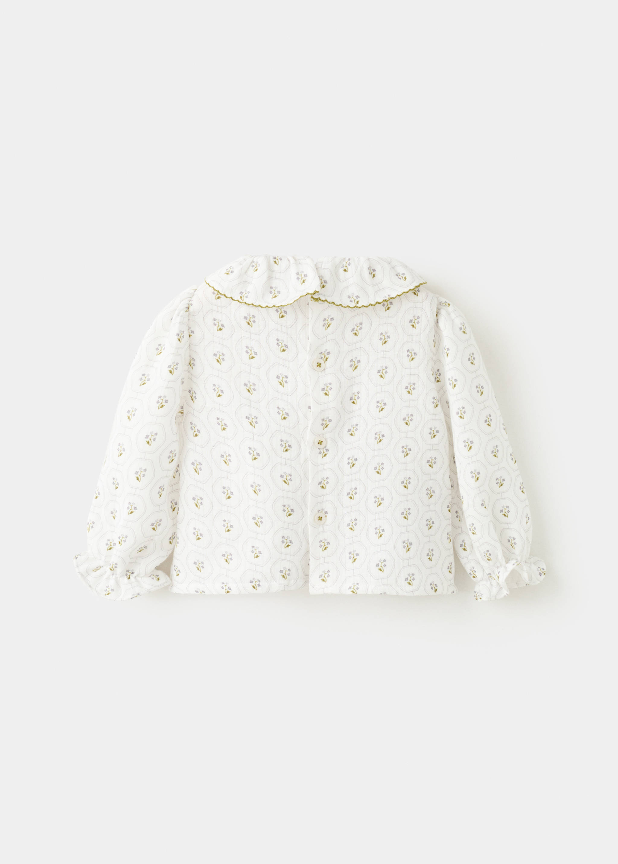 Blusa cotone stampata - Retro dell'articolo