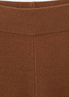 Straight knitted trousers — Caramel 6