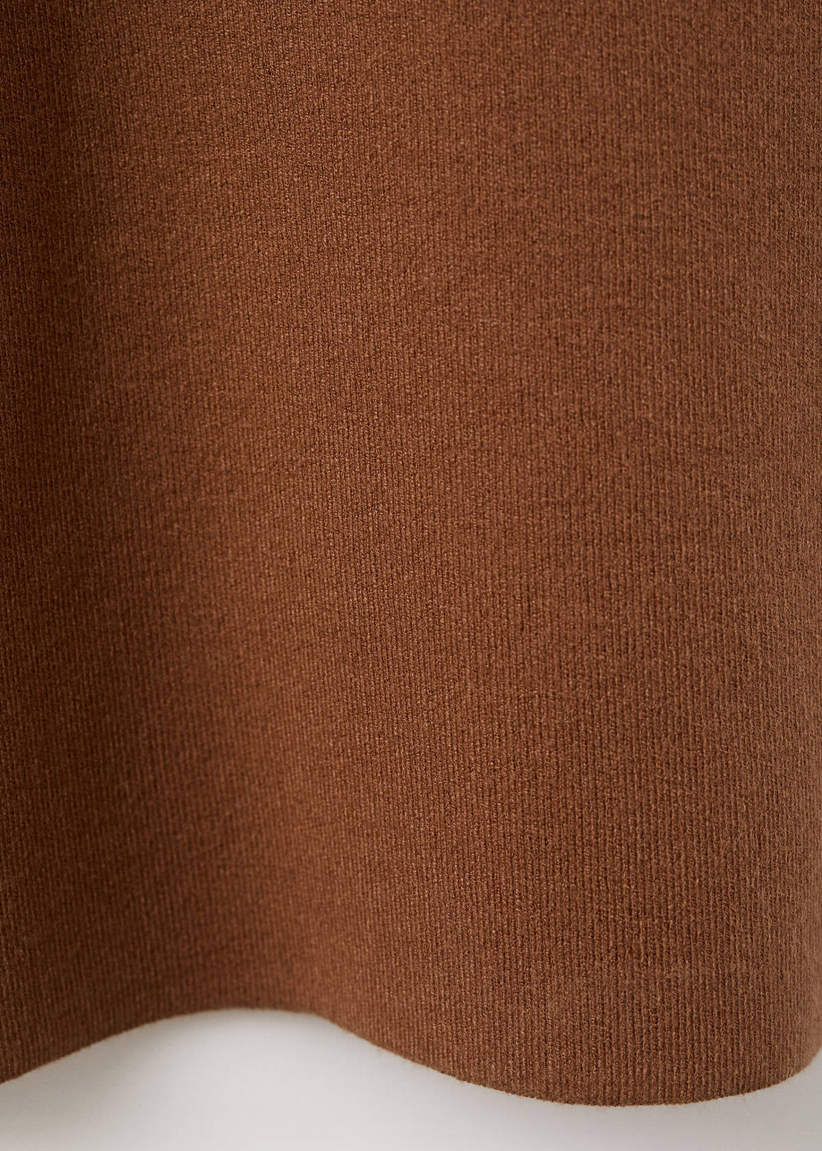 Straight knitted trousers — Caramel