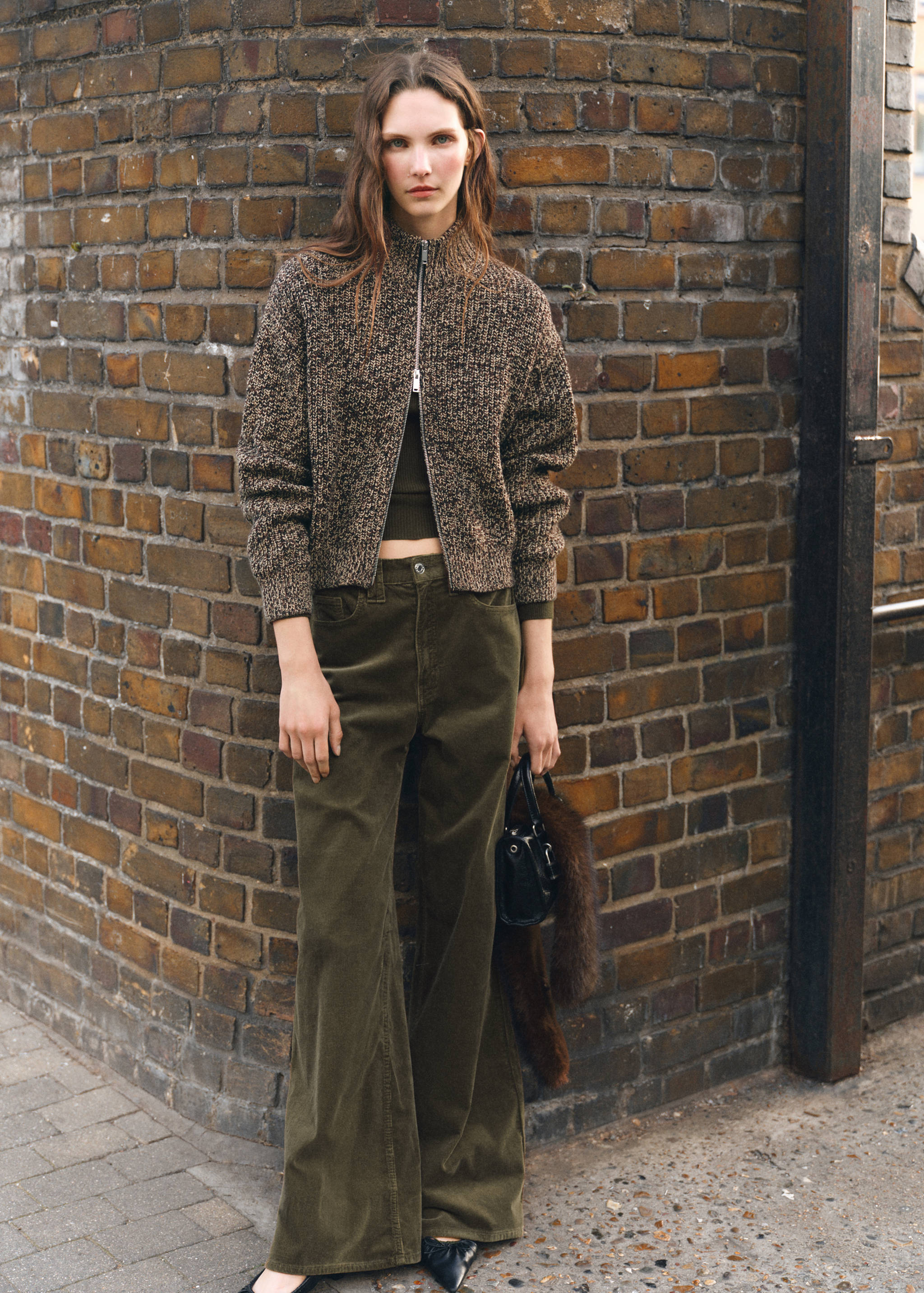 Jean large en velours côtelé - Plan général