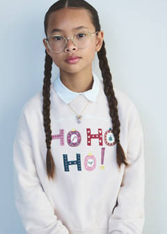 Embroidered cotton sweatshirt — Pink 4