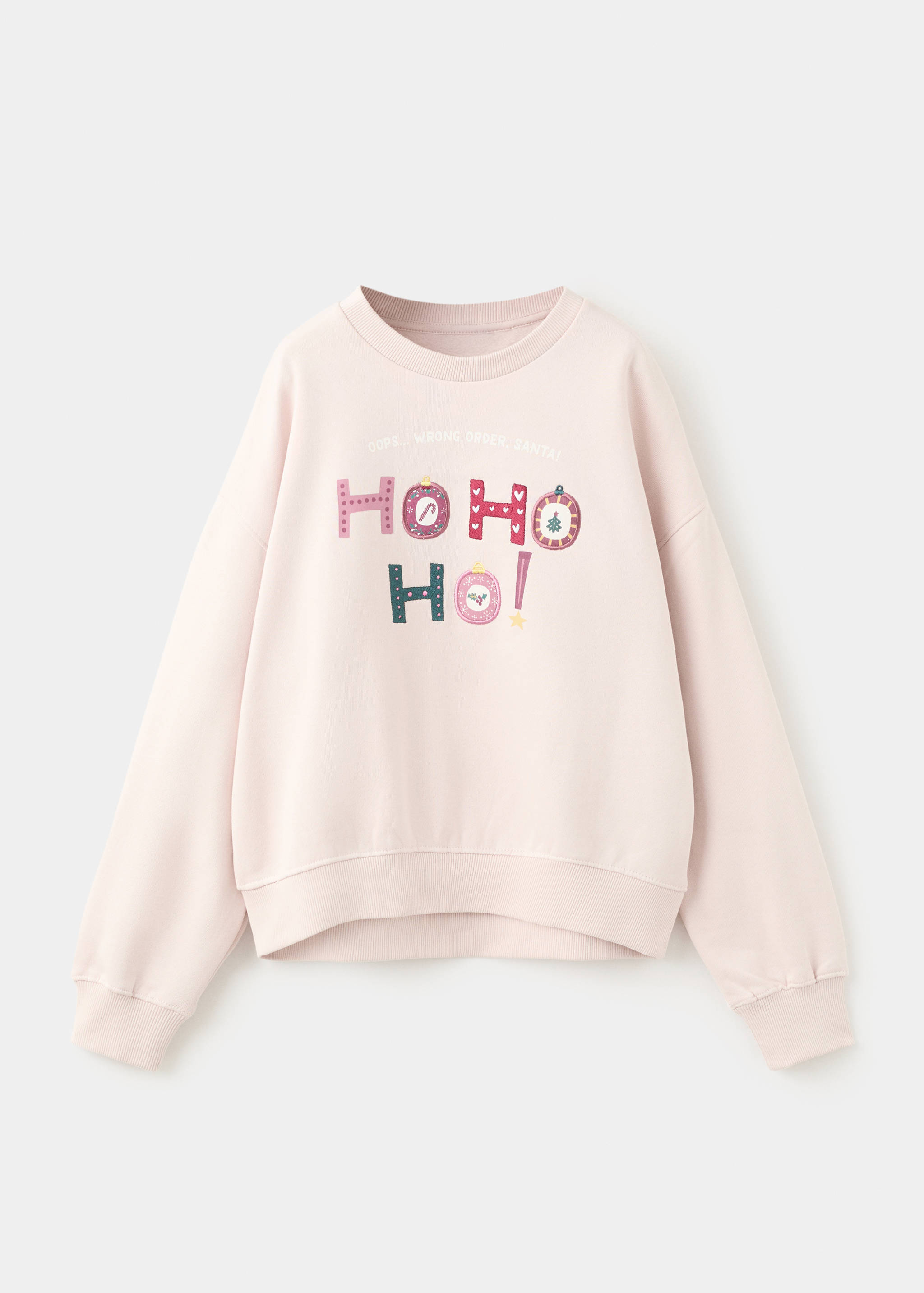 Embroidered cotton sweatshirt - Article without model