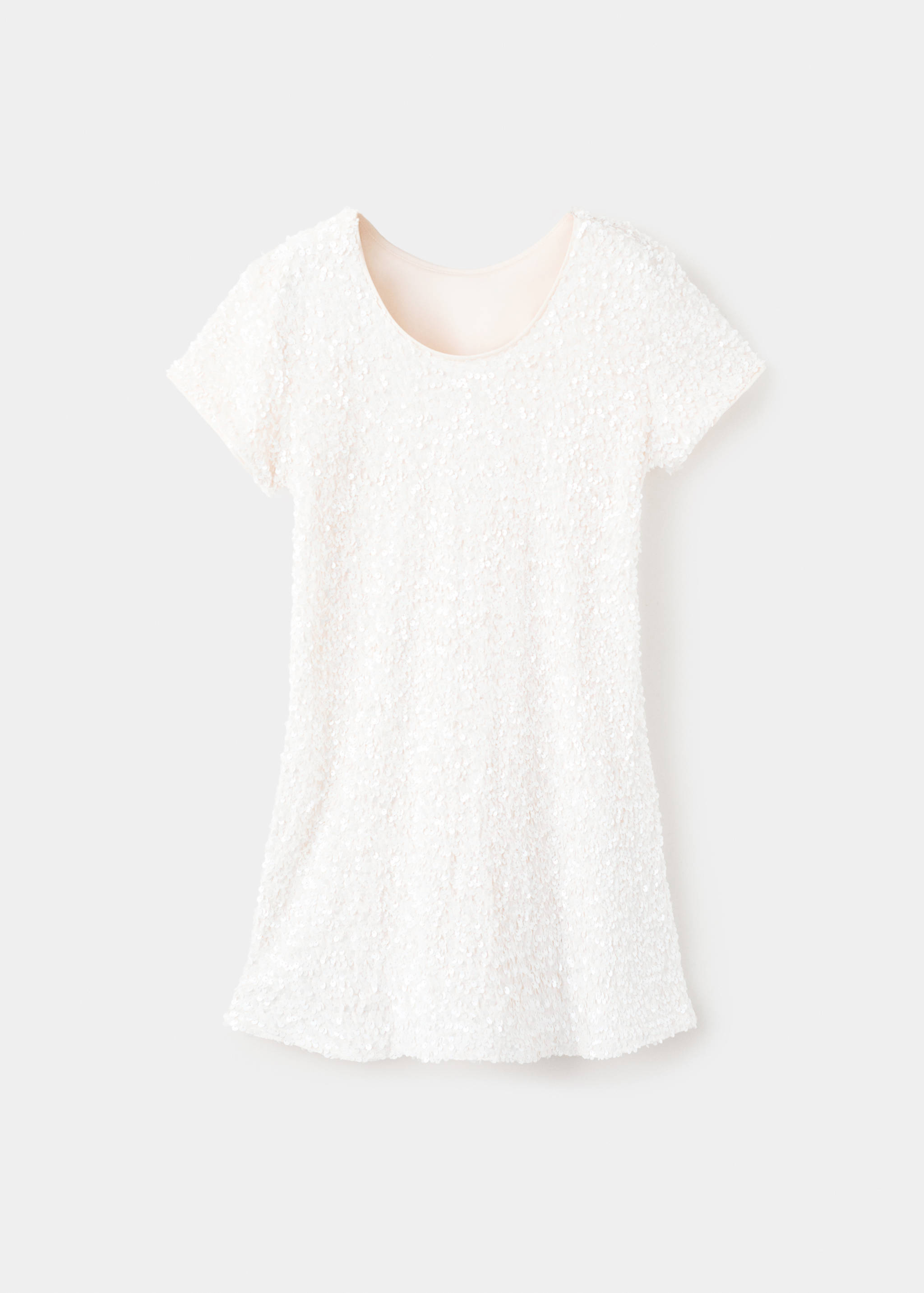 Short dress with sequins - Reverse of the article