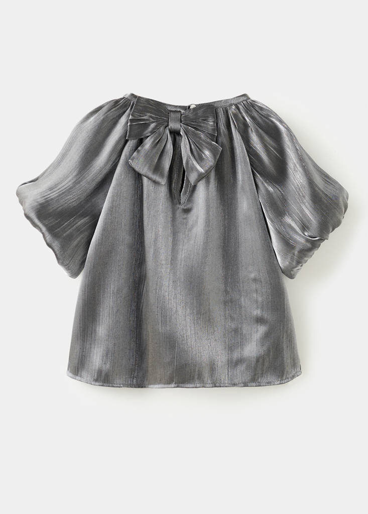 Metallic effect blouse — Silver