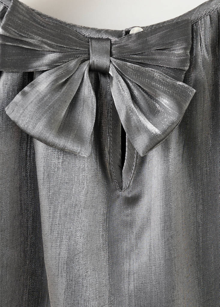 Metallic effect blouse — Silver